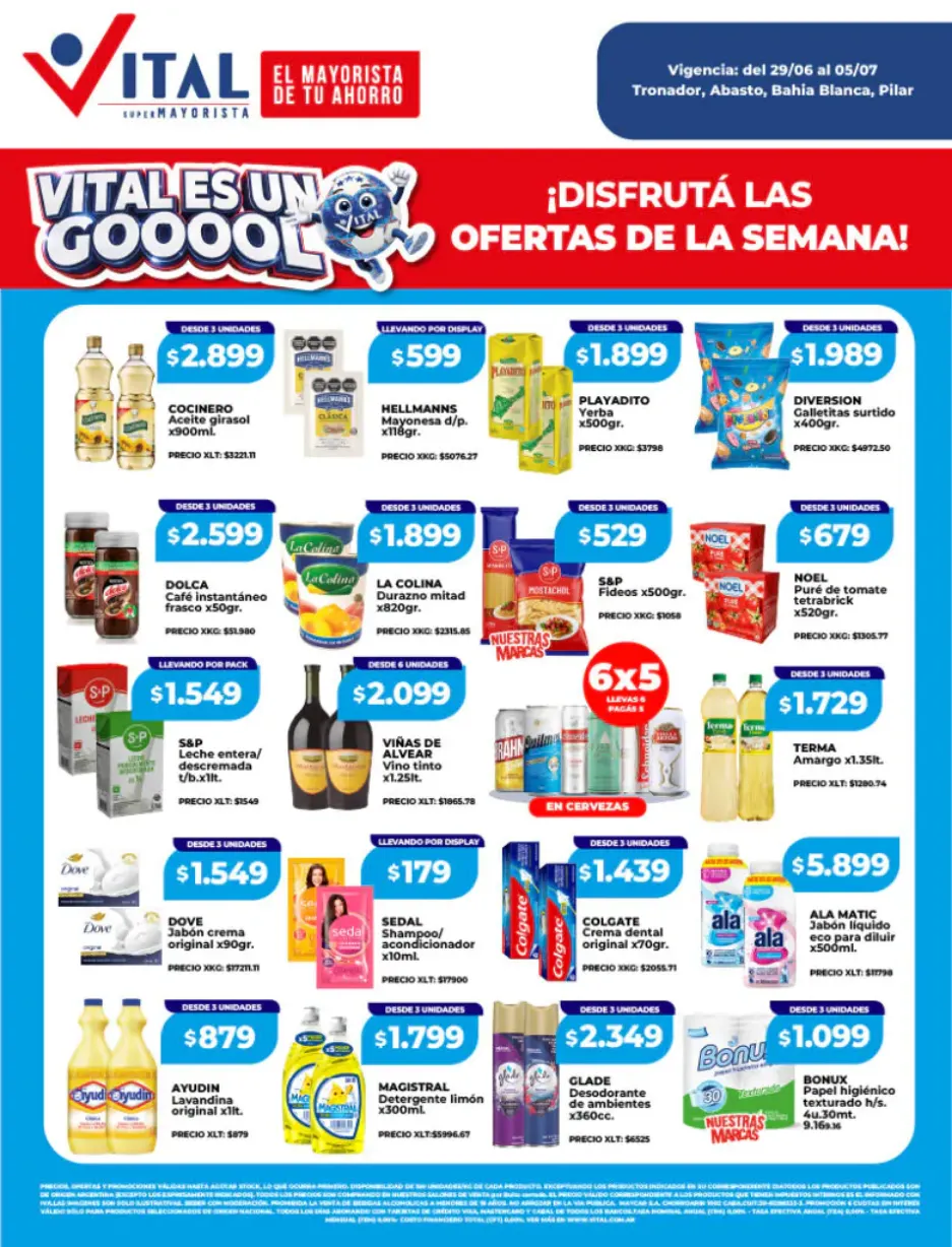 Ofertas de  Ofertas Vital 29 de junio al 5 de julio 2026 - Página 1 del catálogo