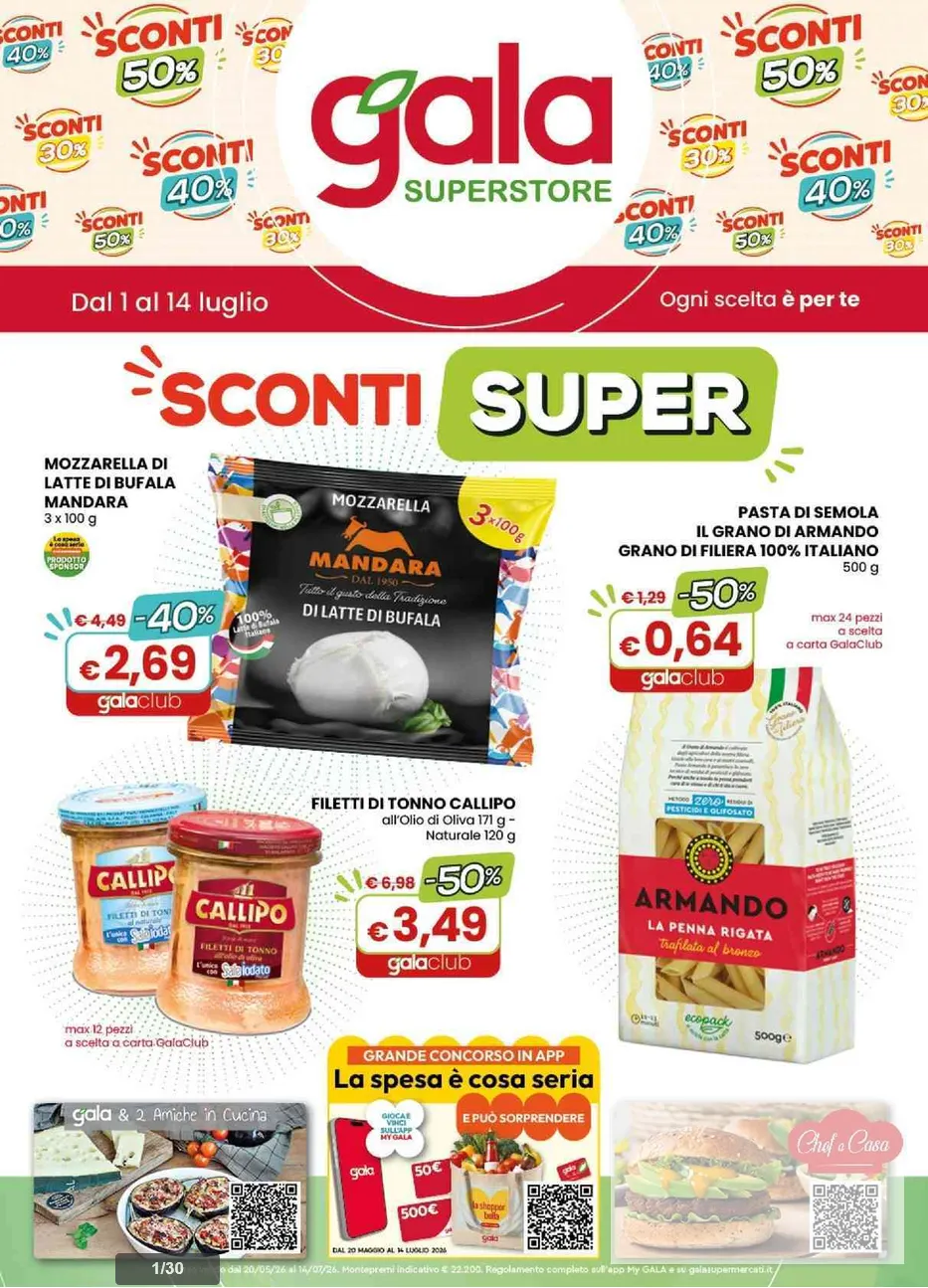  Volantini Gala Supermercati da 1 luglio a 14 luglio di 2026 - Pagina del volantino 1