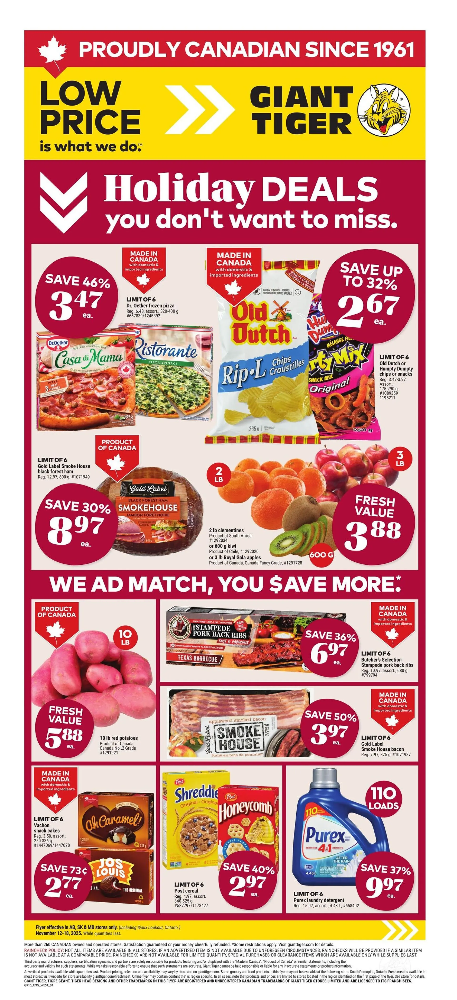 Giant Tiger Sales from November 12 to November 18 2025 - flyer page 1