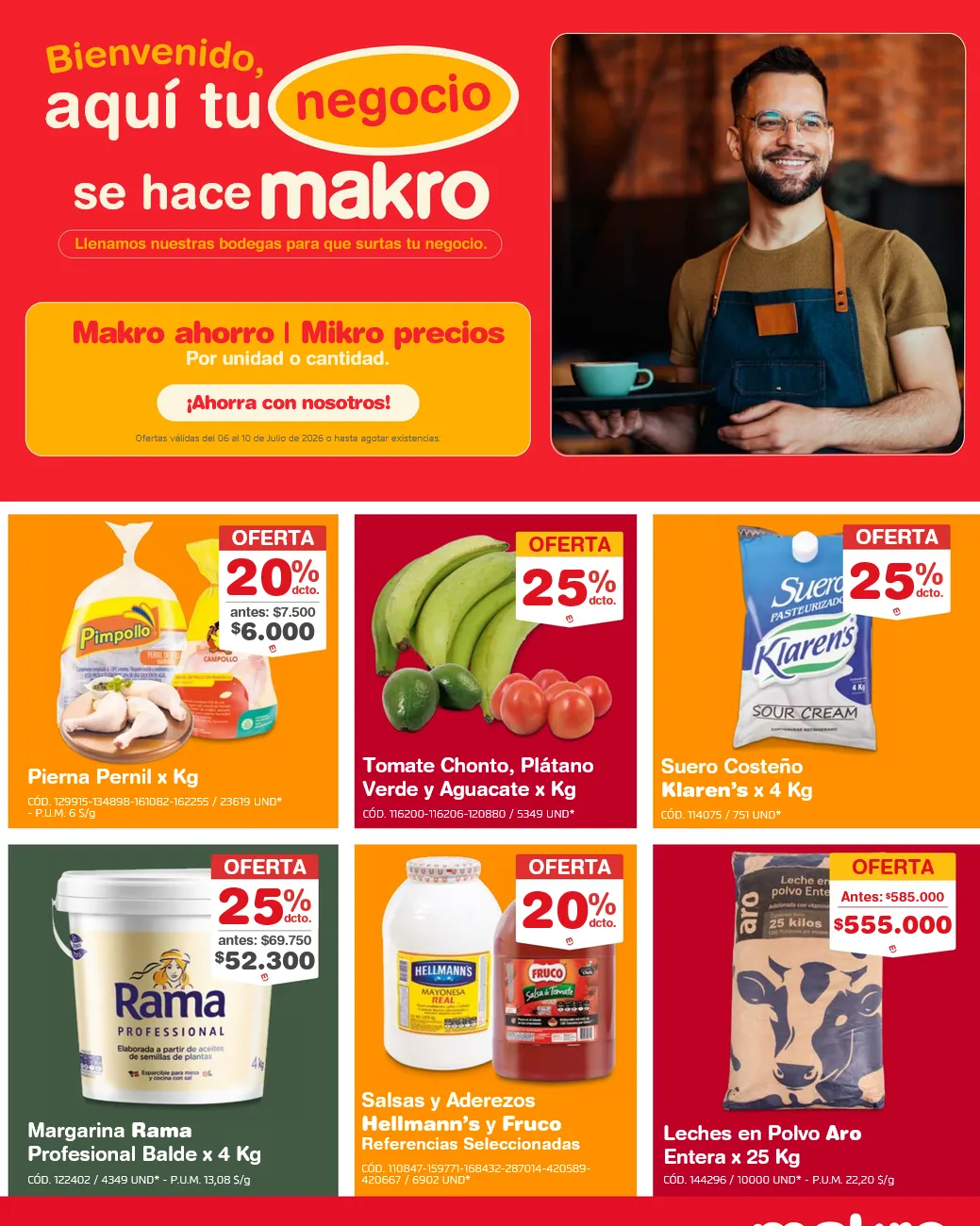 Catalogo de Makro Ofertas 6 de julio al 10 de julio 2026 - Pag 1