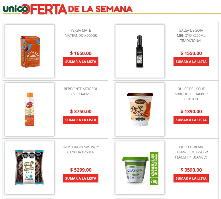 Ofertas de Ofertas Único Supermercados 13 de octubre al 22 de octubre 2025 - Página del catálogo