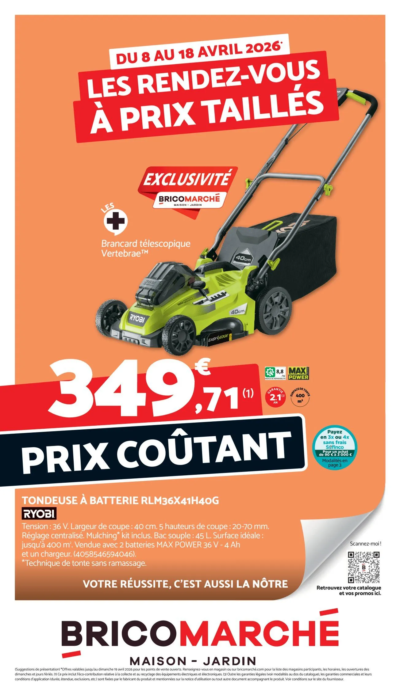 Catalogues Bricomarché du 8 avril au 18 avril 2026 - Catalogue page 1