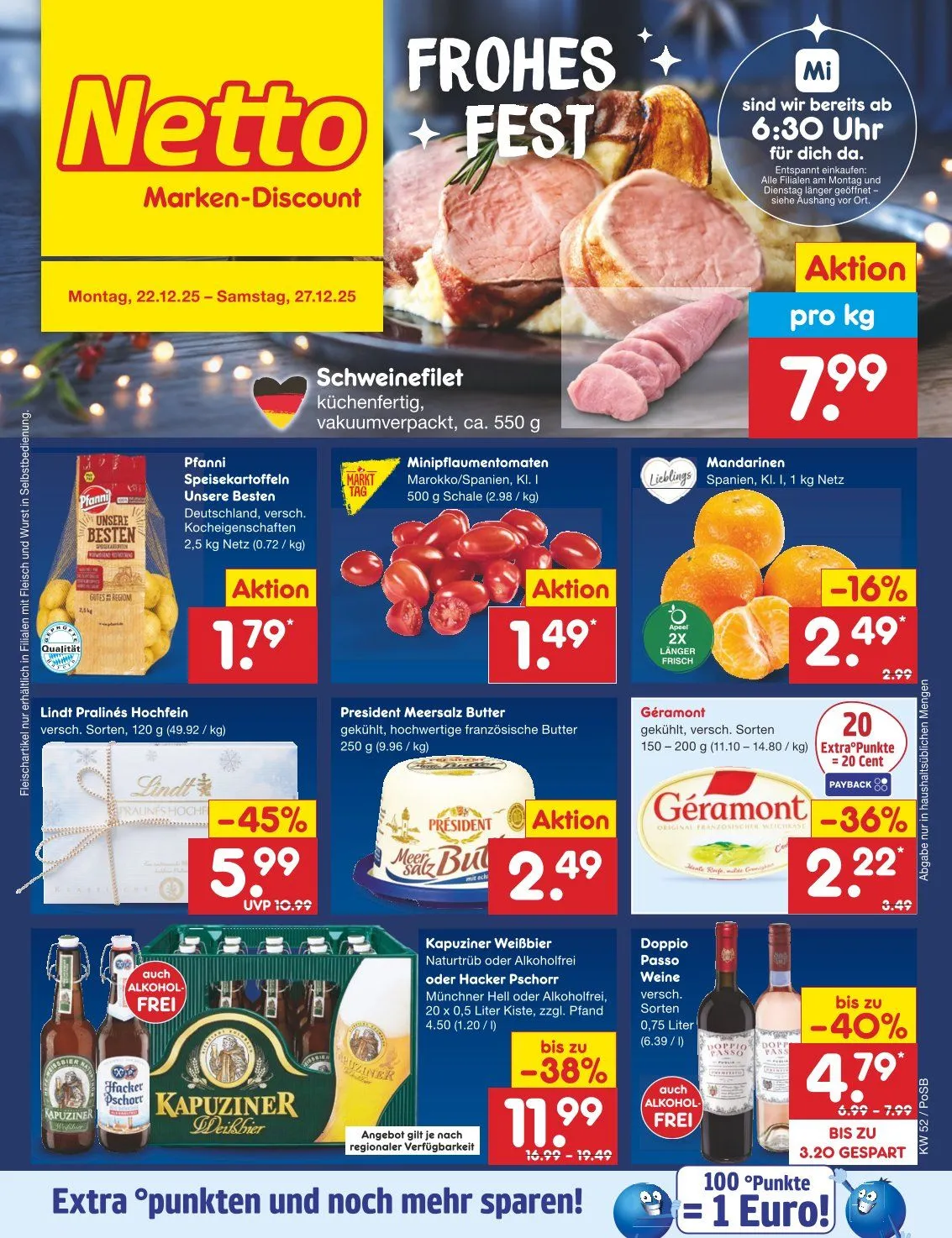  Netto Marken-Discount Angebote von 22. Dezember bis 27. Dezember 2025 - Prospekt seite 1