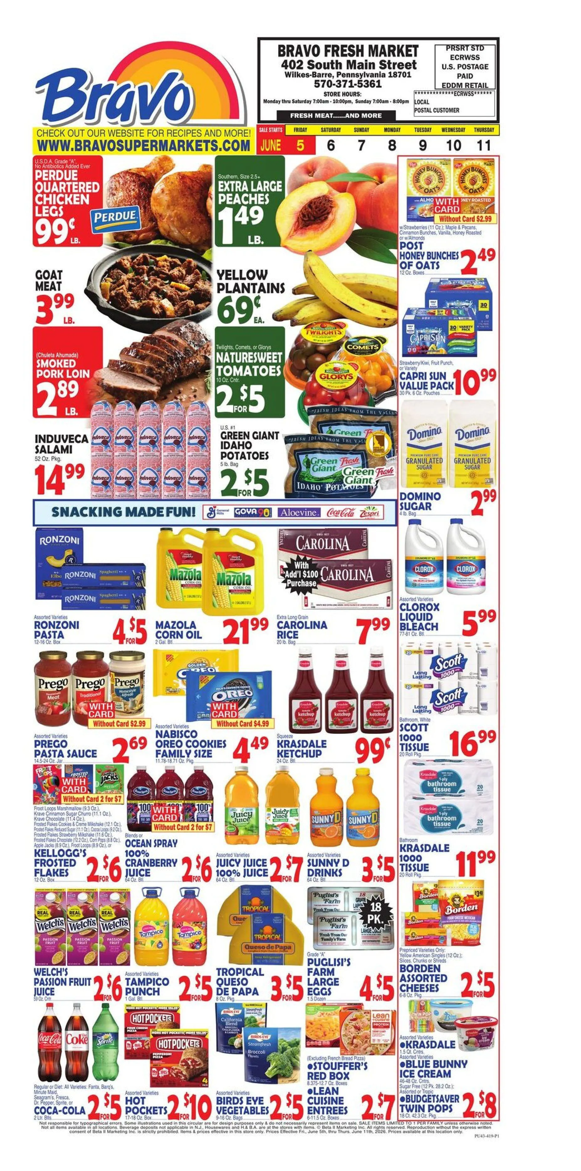 Weekly ad  Bravo Supermarkets Sales from June 5 to June 11 2026 - Page 1