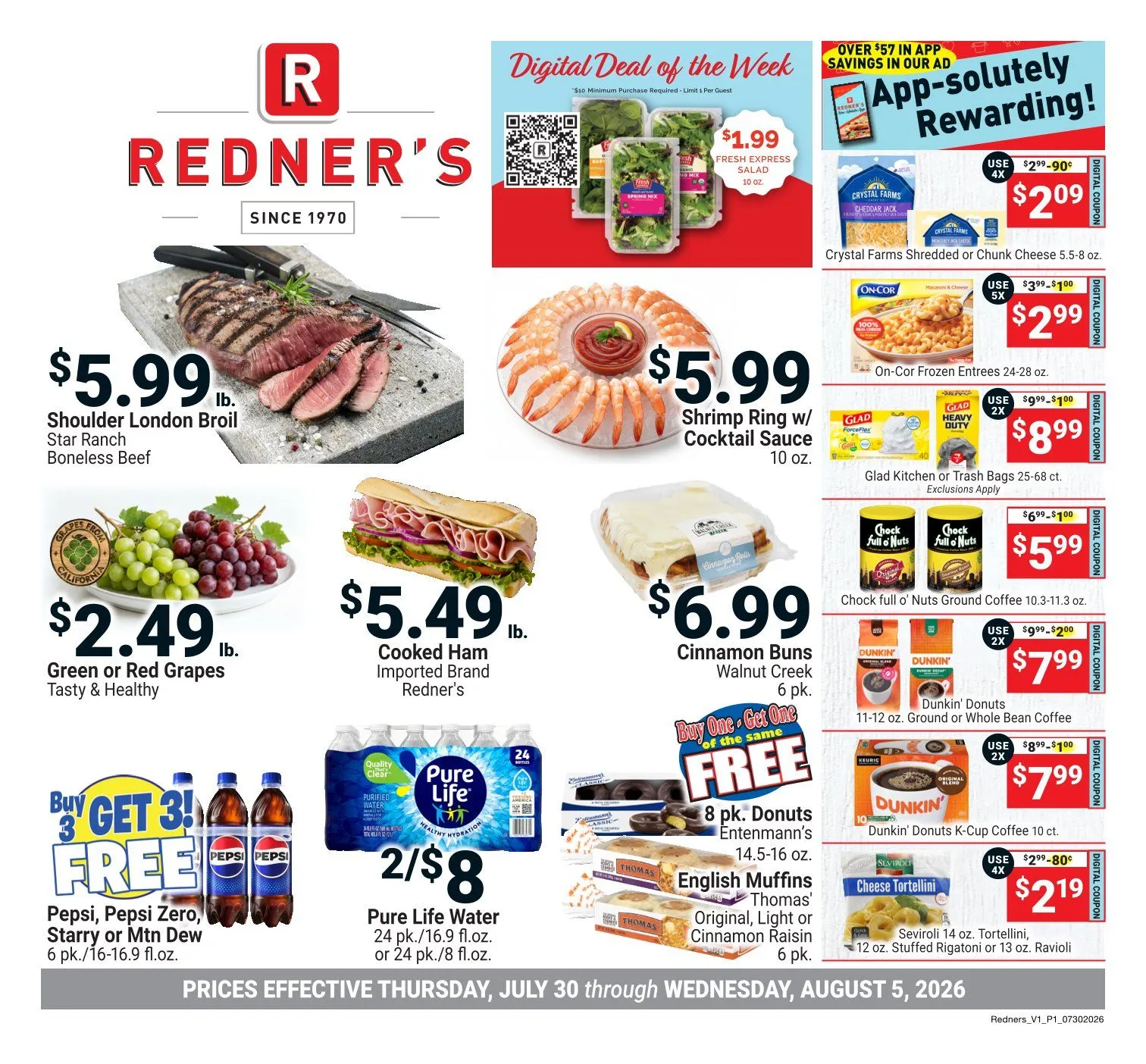 Weekly ad Redner's Market Sales from July 30 to August 5 2026 - Page 