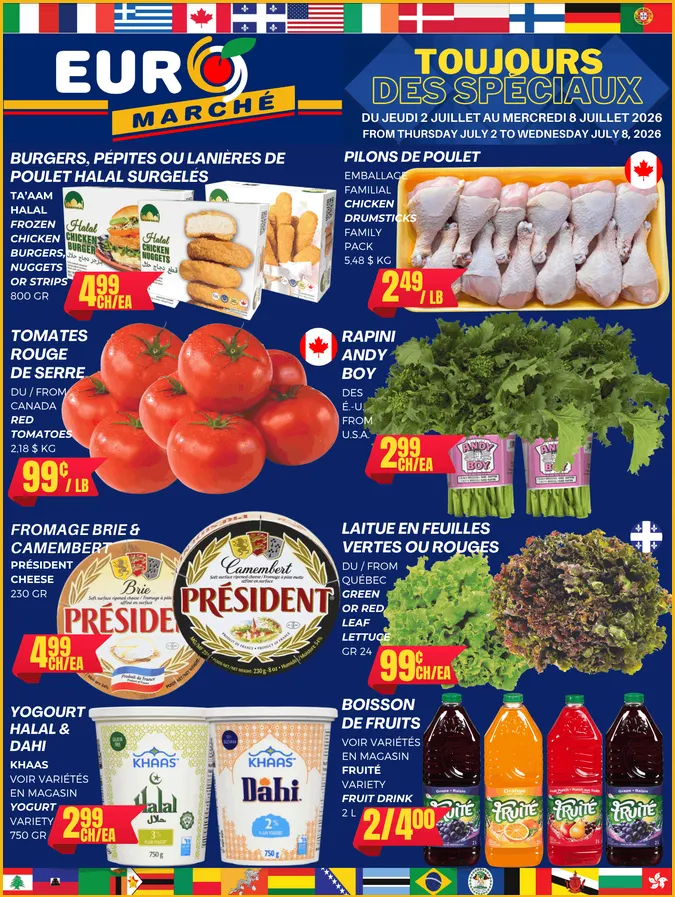 Euromarché Sales from July 2 to July 8 2026 - flyer page 1
