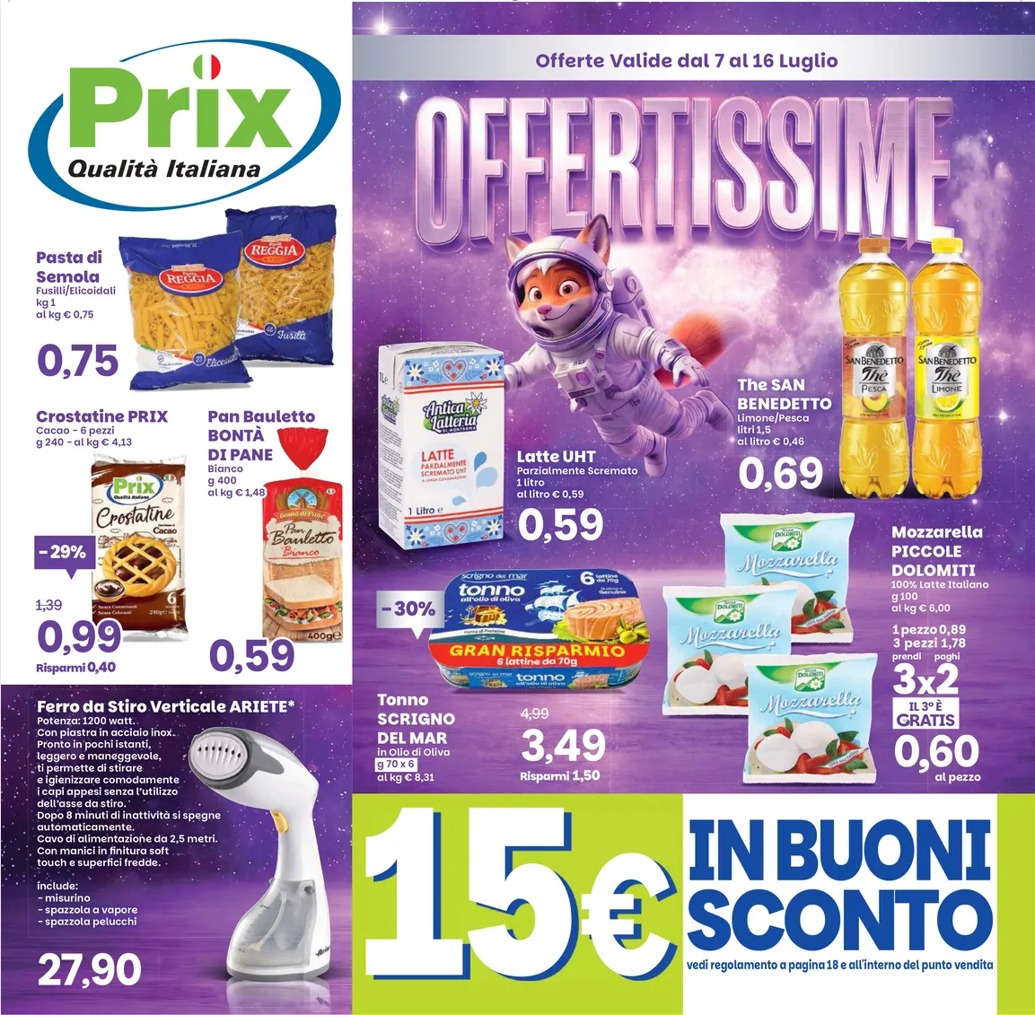 Volantini Prix Quality da 7 luglio a 16 luglio di 2026 - Pagina del volantino 1