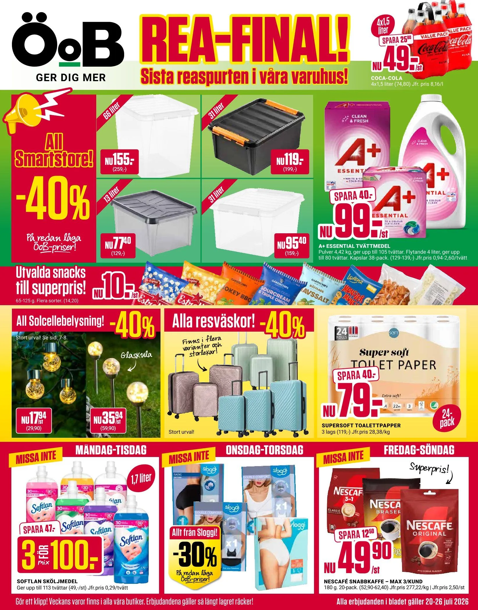 ÖoB Erbjudanden från 20 juli till 26 juli 2026 - Reklamblad sidor
