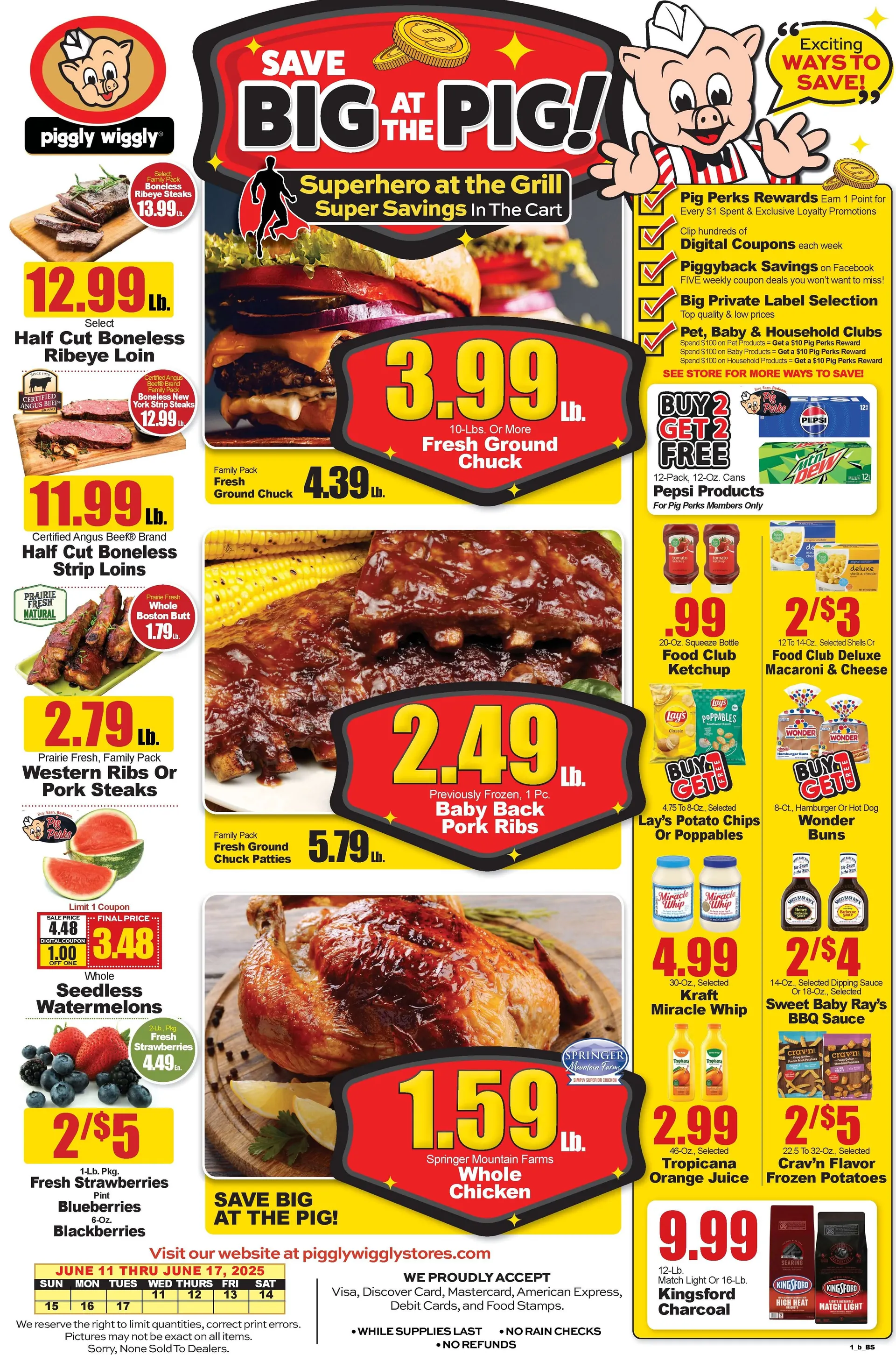 Weekly ad Piggly Wiggly sales from June 11 to June 17 2025 - Page 1