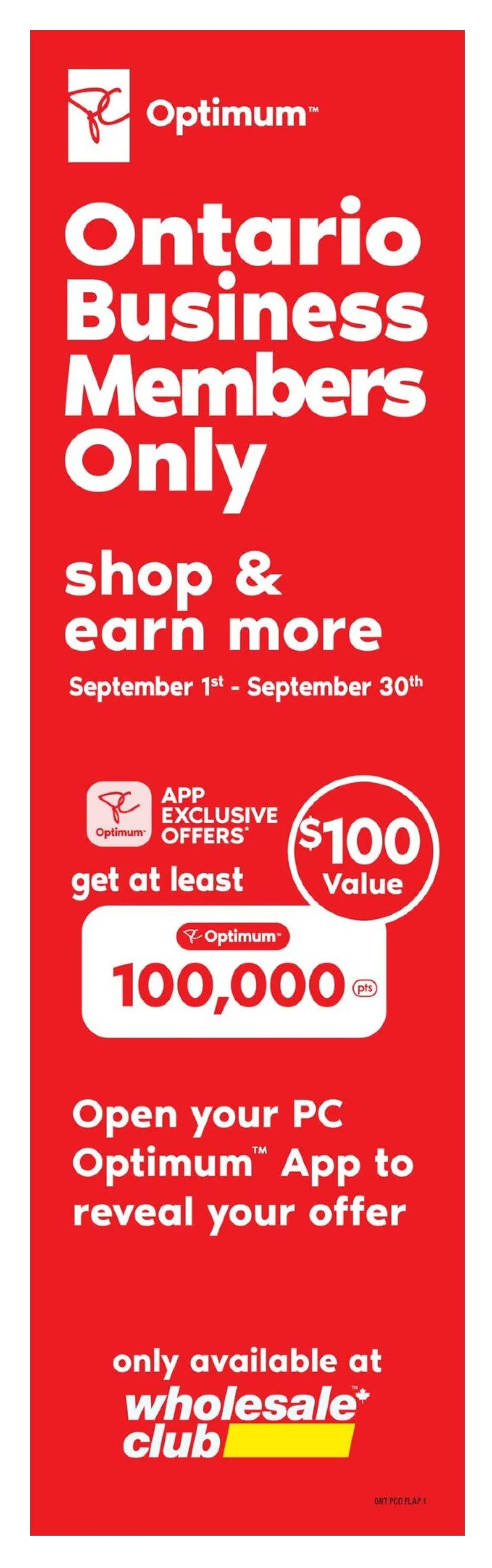 Wholesale Club Sales from September 8 to September 14 2025 - flyer page 1