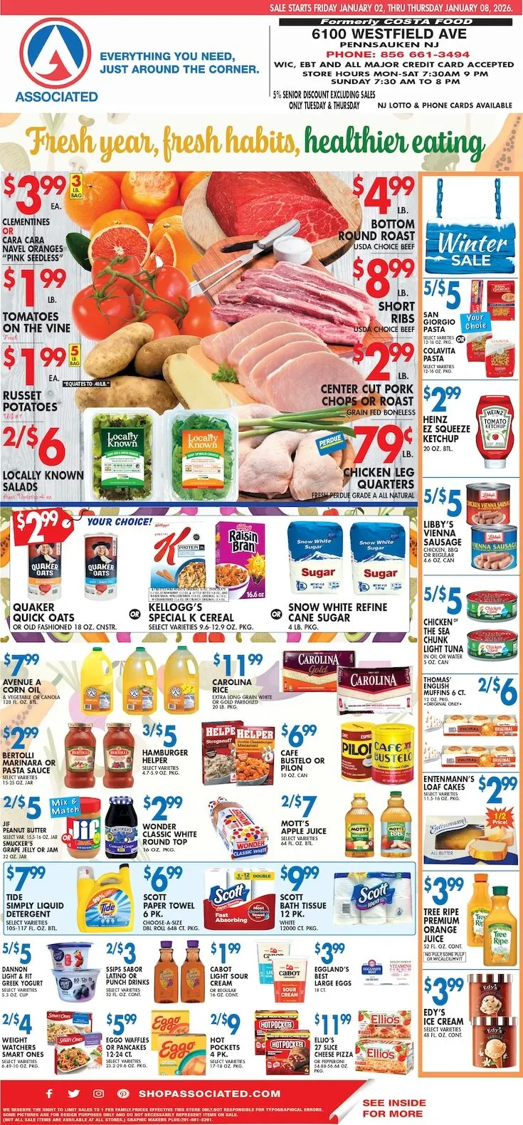 Weekly ad Associated Supermarkets Sales from January 2 to January 8 2026 - Page 