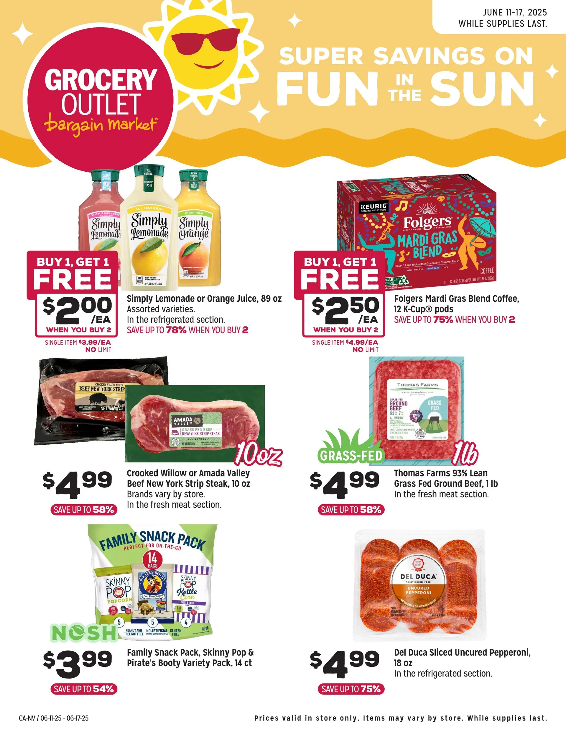 Weekly ad Grocery Outlet Deals from June 11 to June 17 2025 - Page 1