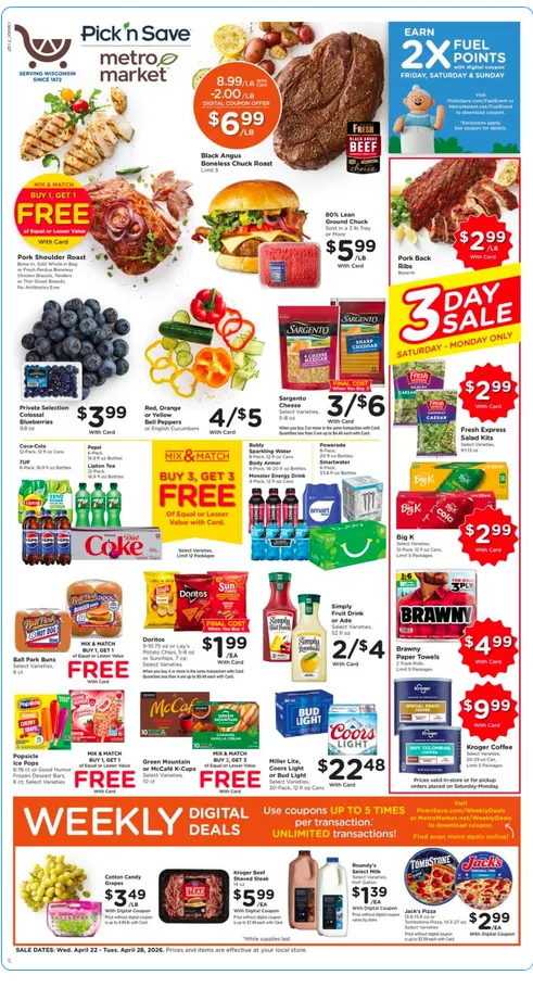 Weekly ad Pick 'n Save Sales from April 22 to April 28 2026 - Page 