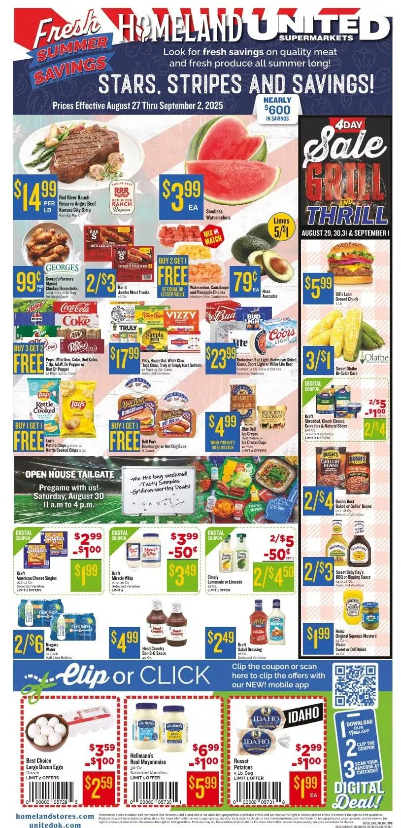 Weekly ad Homeland Sales from August 27 to September 2 2025 - Page 1