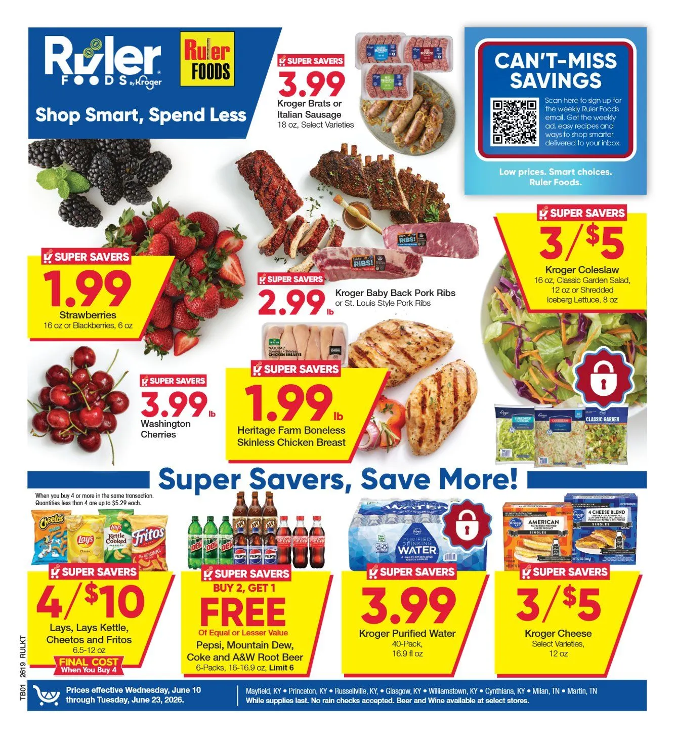 Weekly ad Ruler Foods Sales from June 10 to June 23 2026 - Page 1