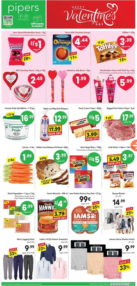Pipers Sales from February 12 to February 18 2026 - flyer page