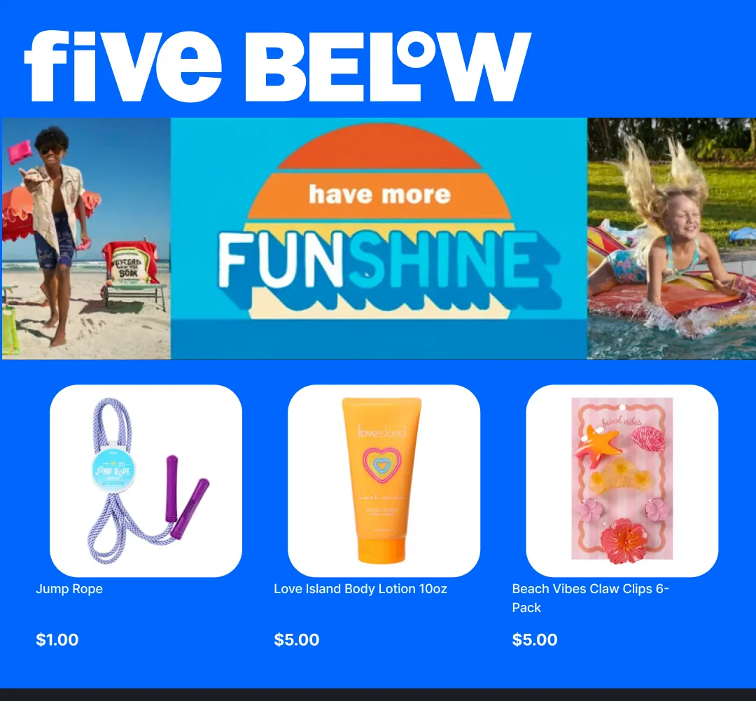 Weekly ad Five Below Sales from April 6 to April 26 2026 - Page 