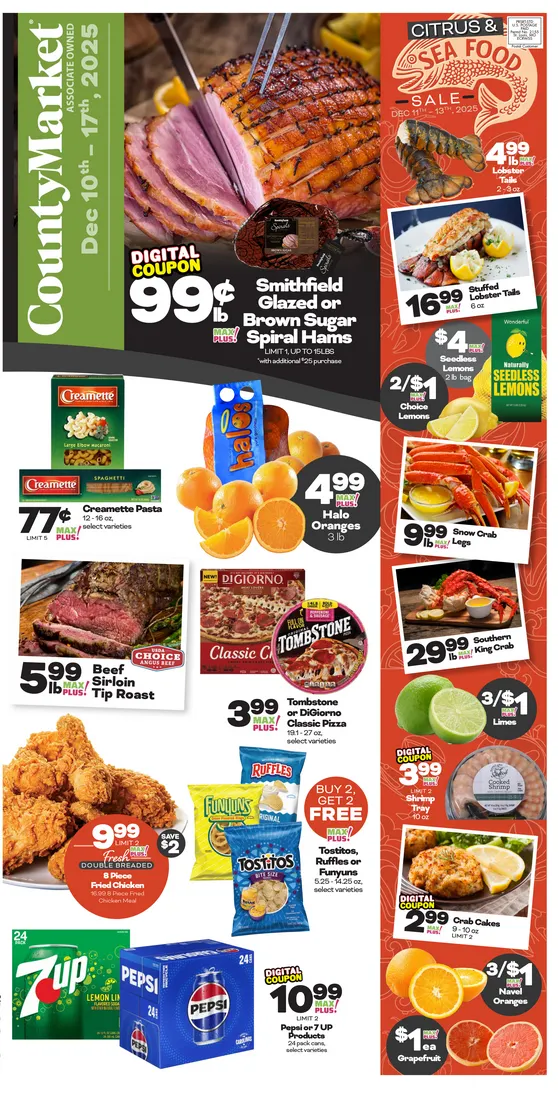 Weekly ad County Market Sales from December 10 to December 17 2025 - Page 1