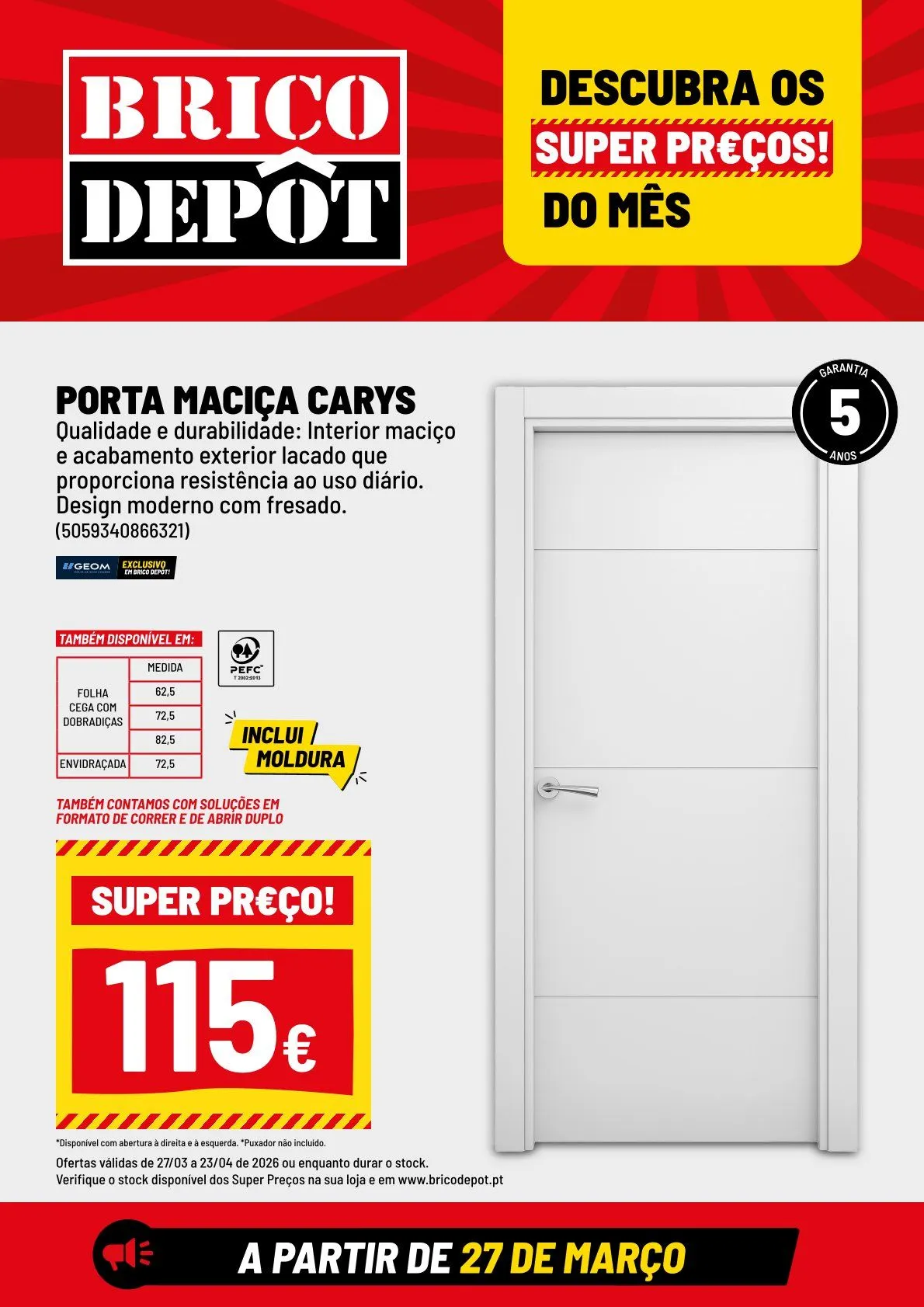 Folheto Brico Depôt de 21 de abril até 30 de abril 2026 - Pagina 1