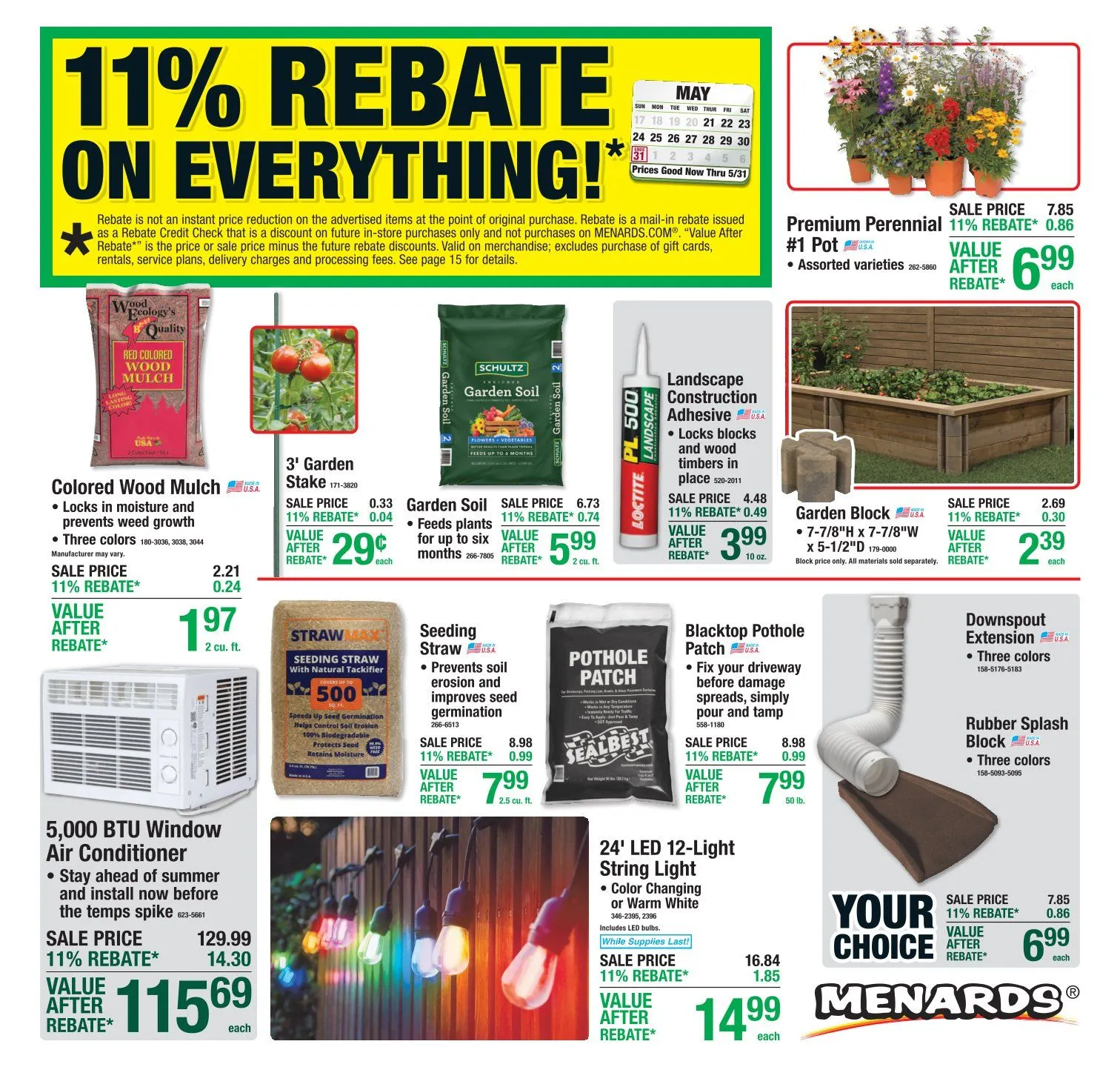 Weekly ad Menards Sales from May 21 to May 31 2026 - Page 1