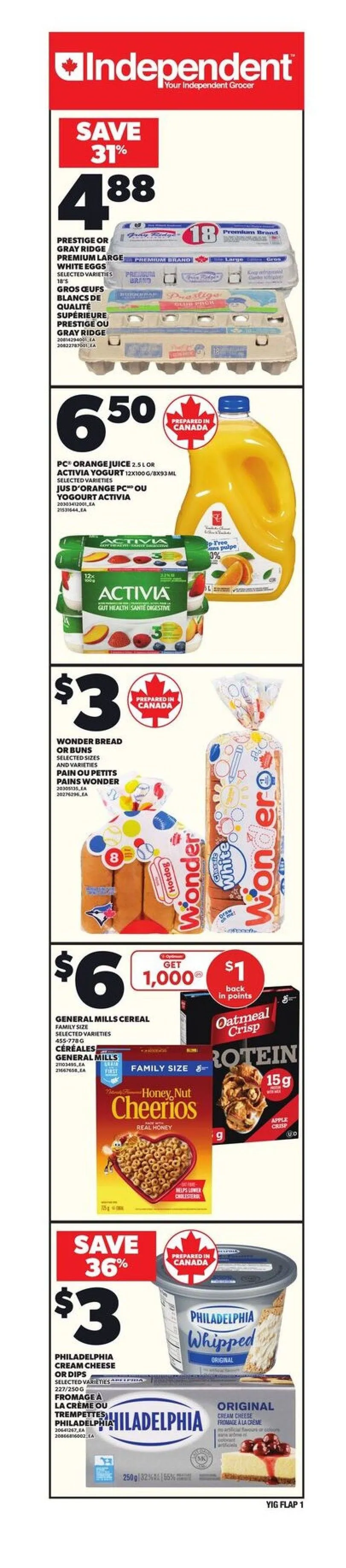 Independent Sales from September 18 to September 24 2025 - flyer page 1