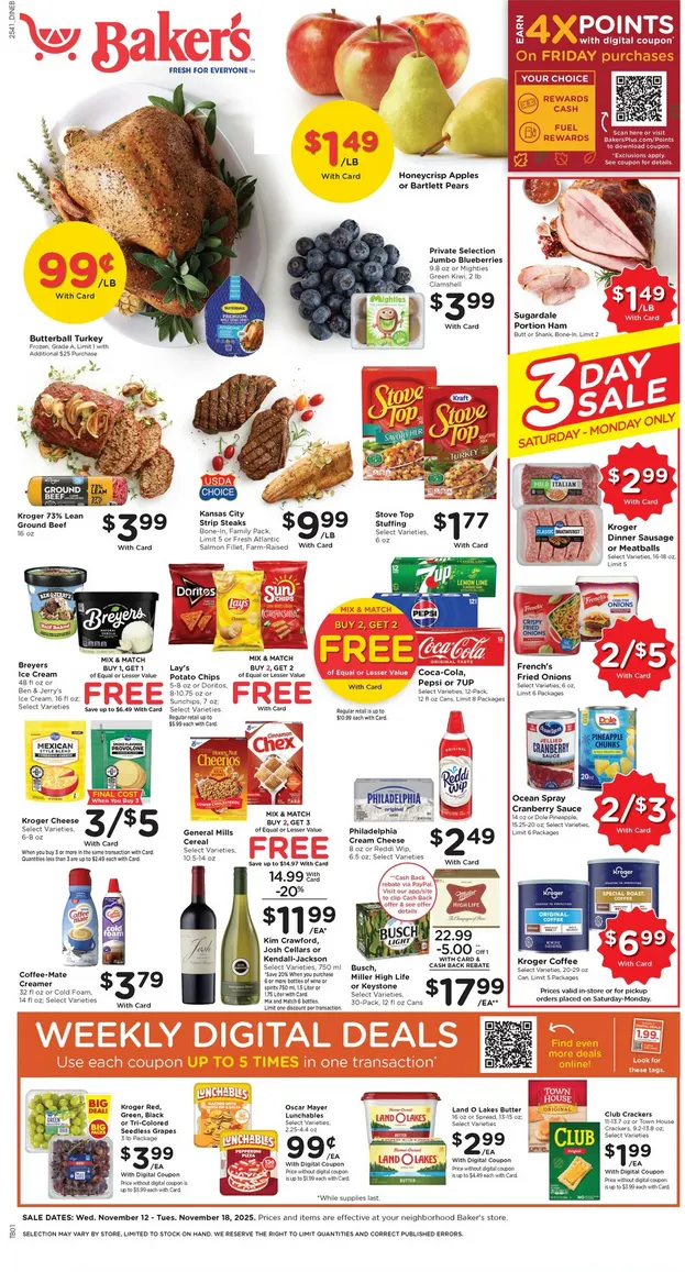 Weekly ad  Baker's Sales from November 12 to November 18 2025 - Page 1