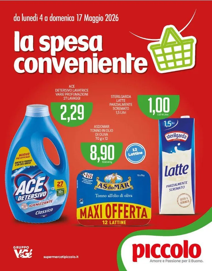  Volantini Piccolo da 4 maggio a 17 maggio di 2026 - Pagina del volantino 1