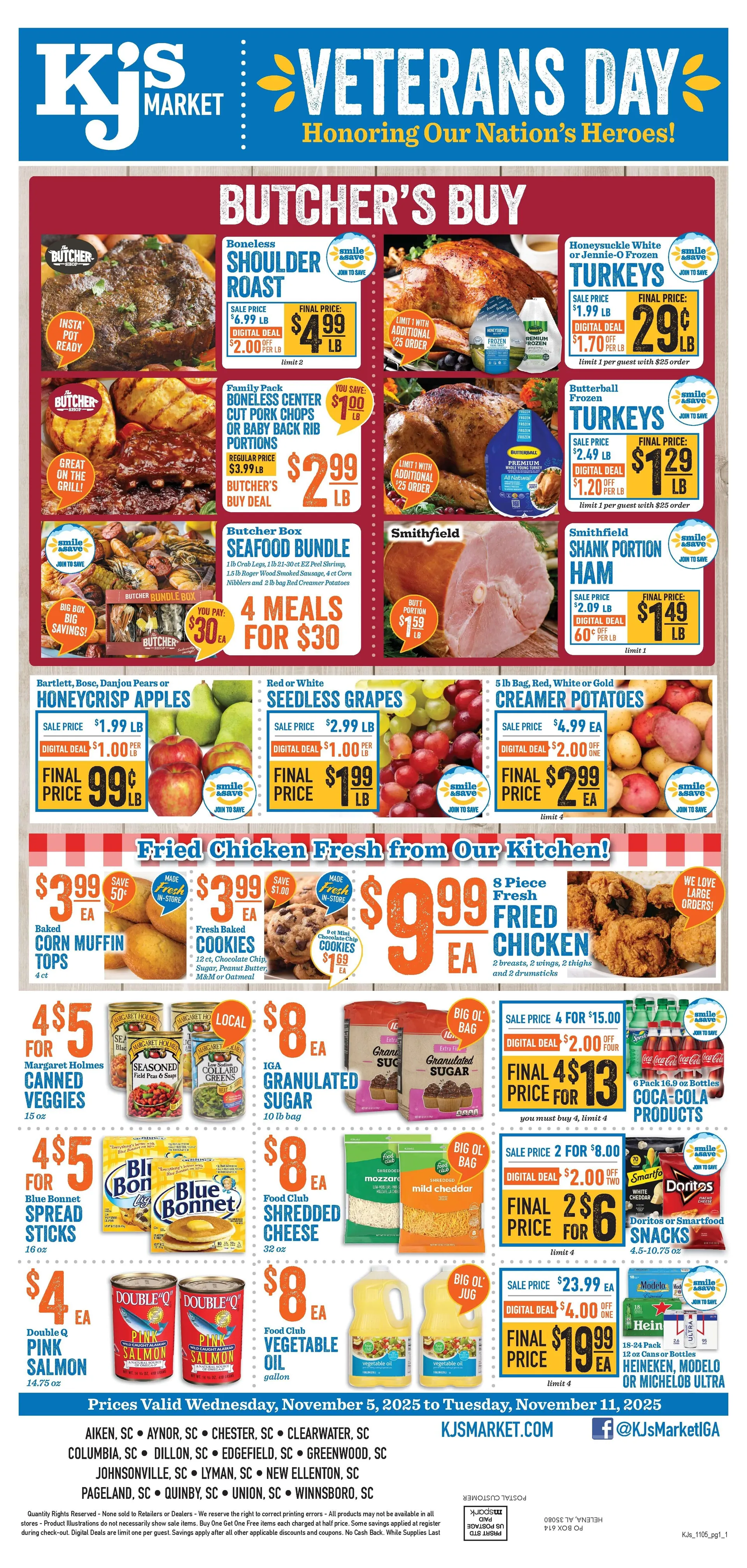 Weekly ad KJ´s Market Sales from November 5 to November 11 2025 - Page