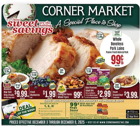 Weekly ad Corner Market Sales from December 3 to December 9 2025 - Page 