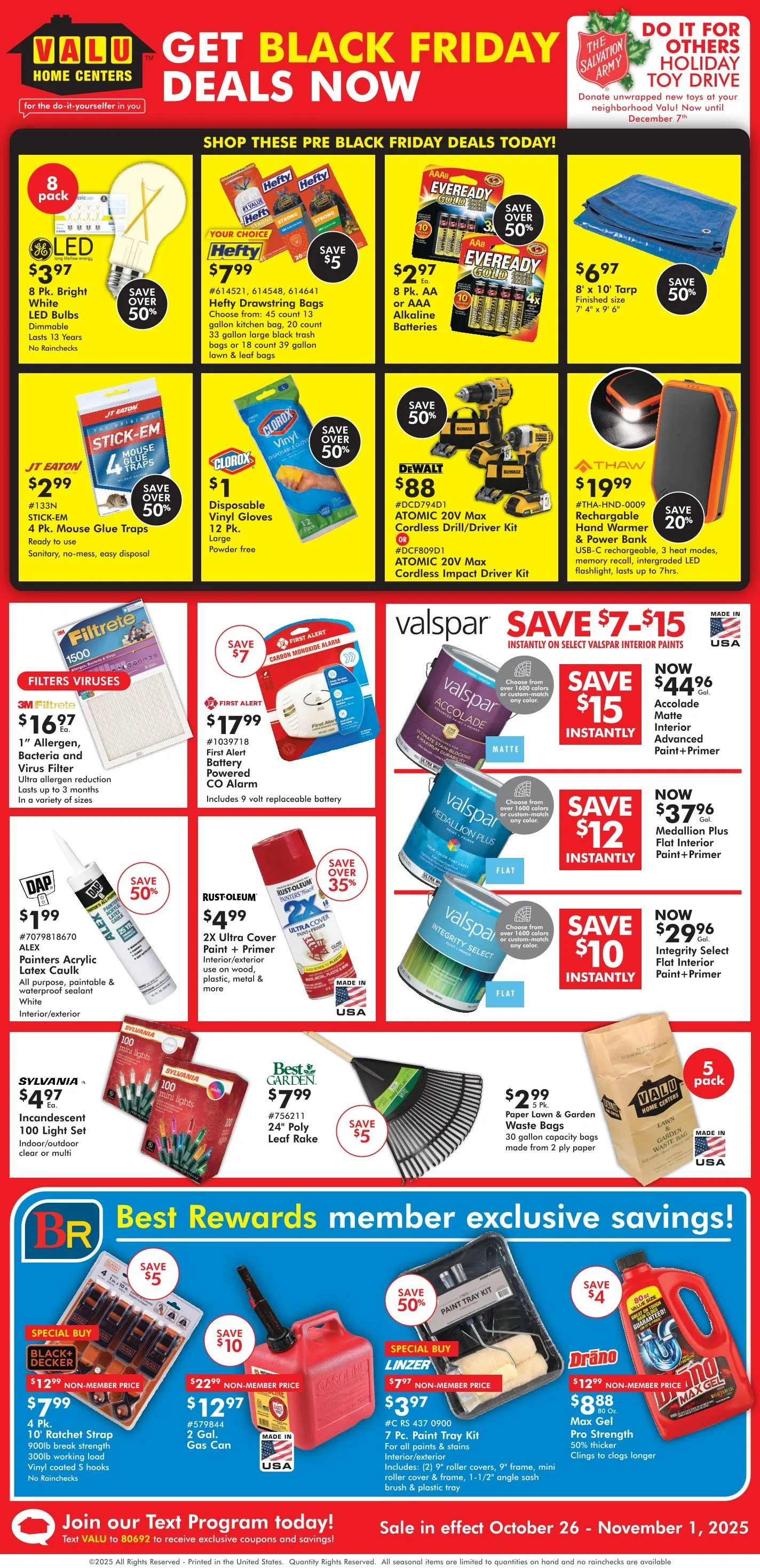 Weekly ad Valu Home Centers Sales from October 26 to November 1 2025 - Page 