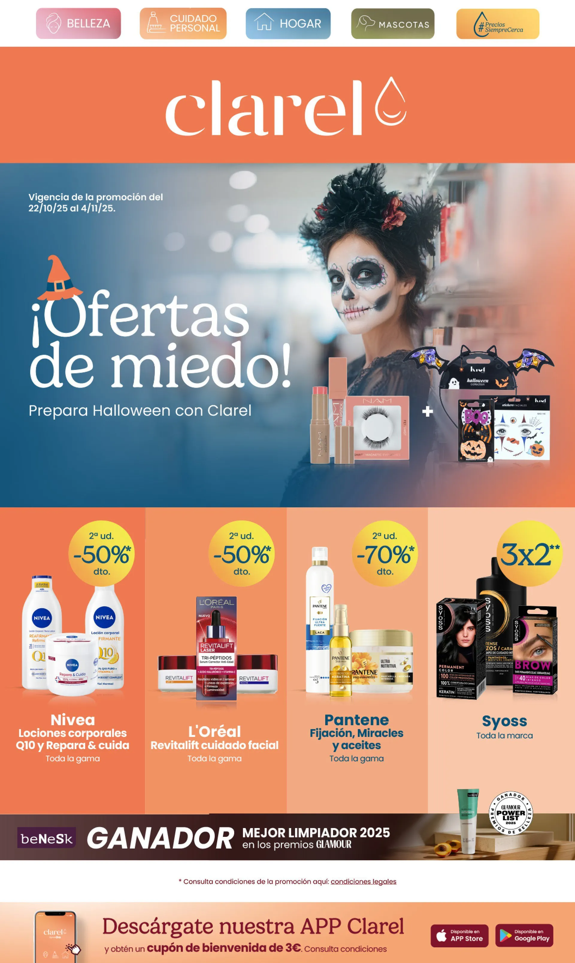  Conoce las últimas ofertas de Clarel - 22 de octubre 4 de noviembre 2025