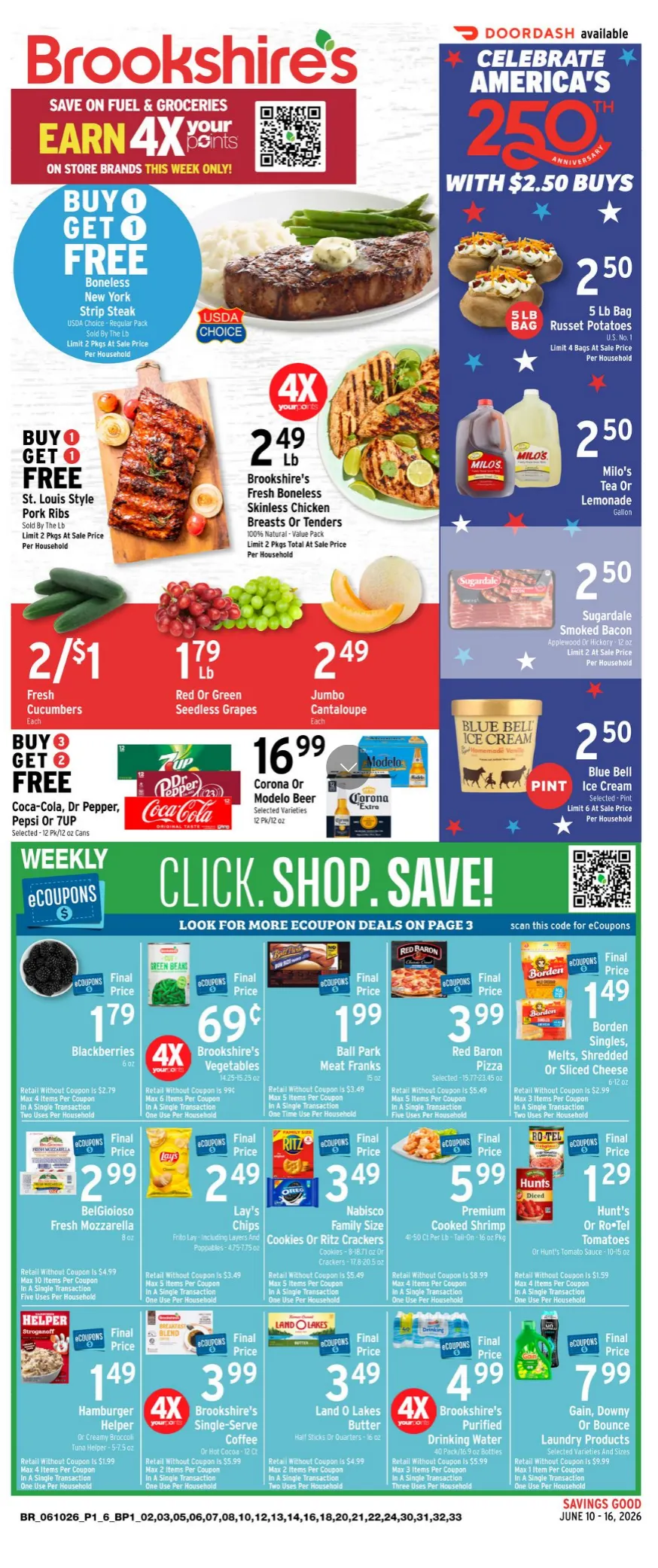 Weekly ad Brookshires Sales from June 10 to June 16 2026 - Page 1