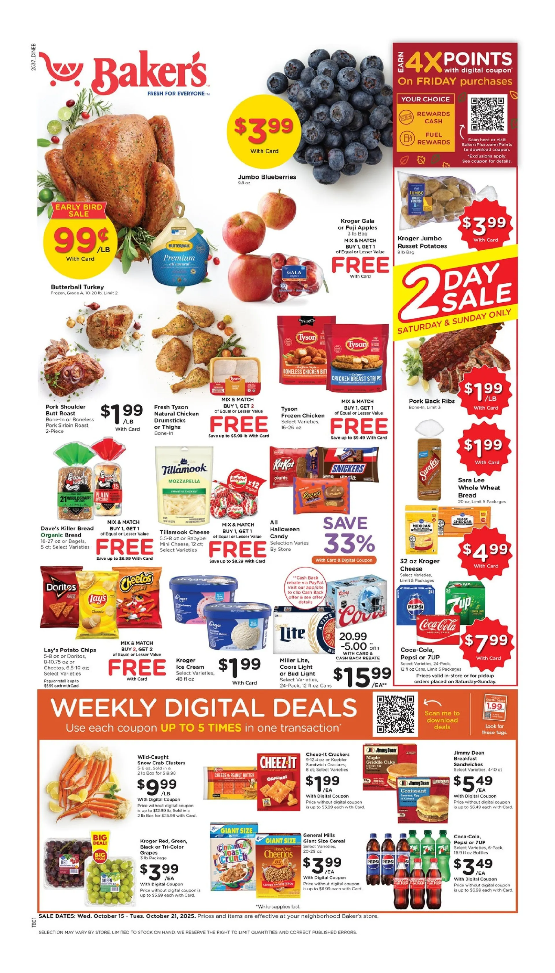 Weekly ad Baker's Sales from October 15 to October 21 2025 - Page 1