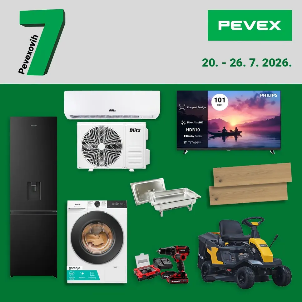 Katalog Pevex od 21. srpnja do 23. srpnja 2026. - Pregled Stranica 1