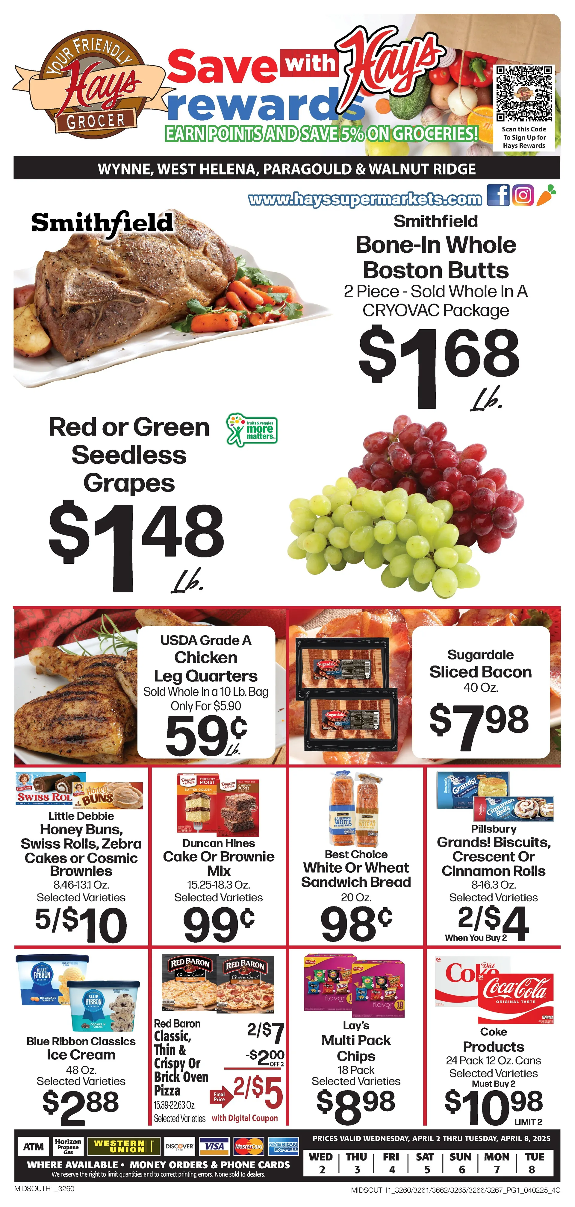 Weekly ad Hays Supermarket Sales from April 2 to April 8 2025 - Page 