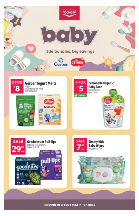 Co-op Food Sales from May 7 to May 27 2026 - flyer page 1
