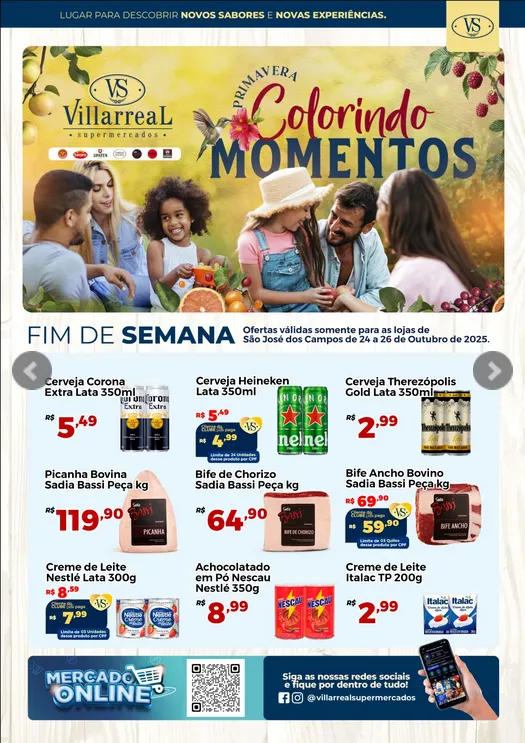 Encarte de Folhetos Villarreal 24 de outubro até 27 de outubro 2025 - Pagina 