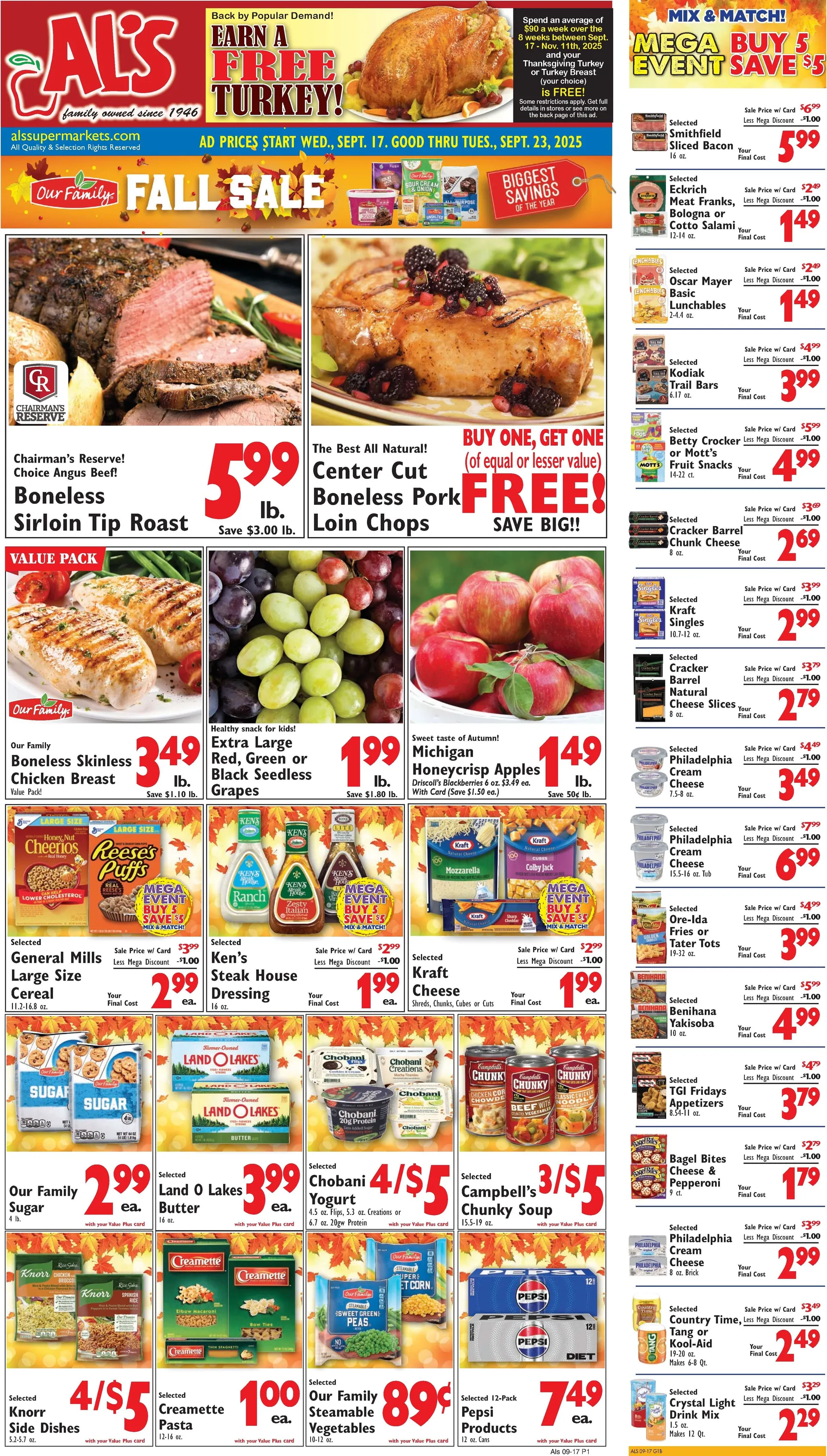 Weekly ad  Al's Supermarket Sales from September 17 to September 23 2025 - Page 