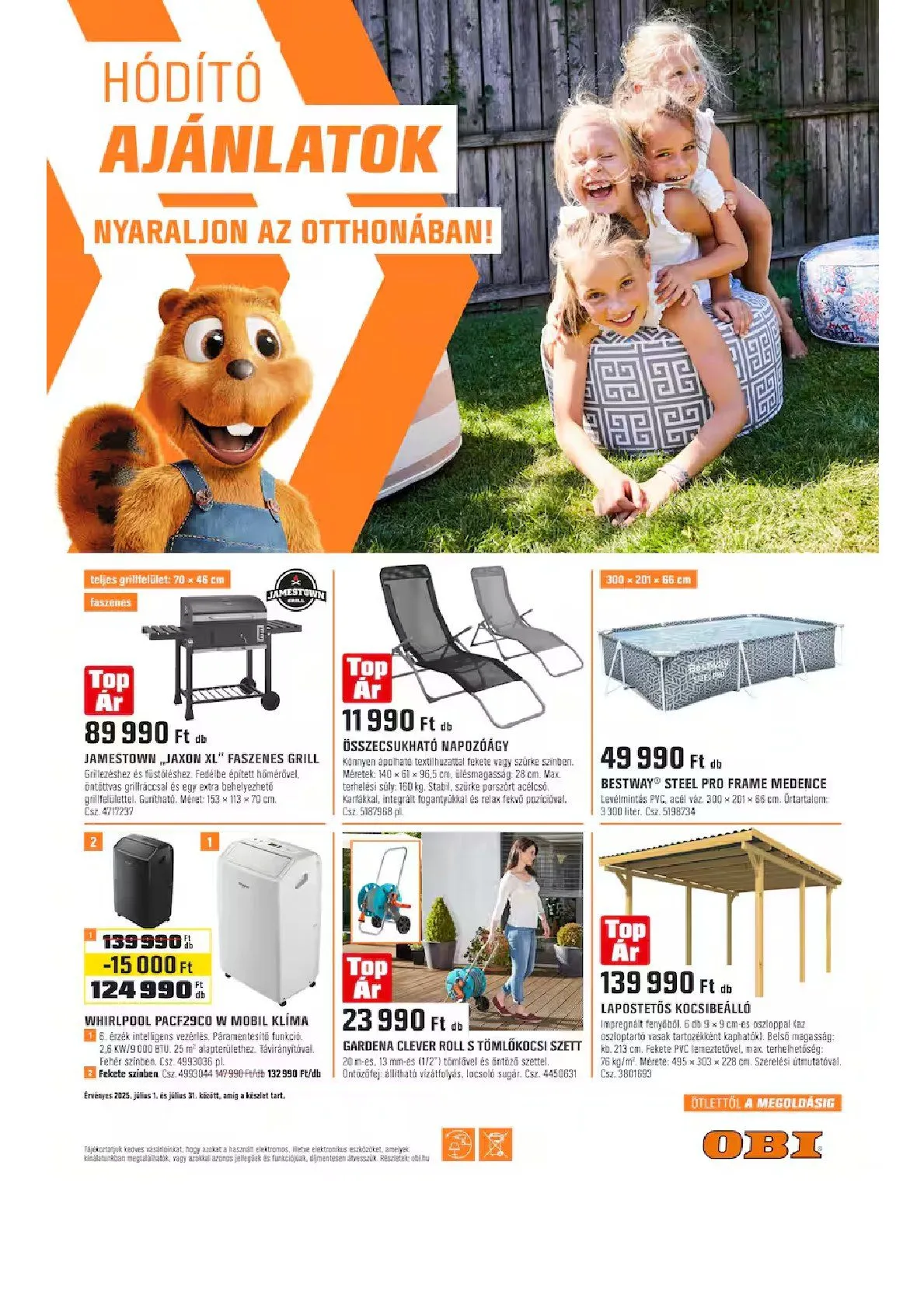 Katalógus OBI legfrissebb ajánlatai július 1.-tól július 31.-ig 2025. - Oldal 1