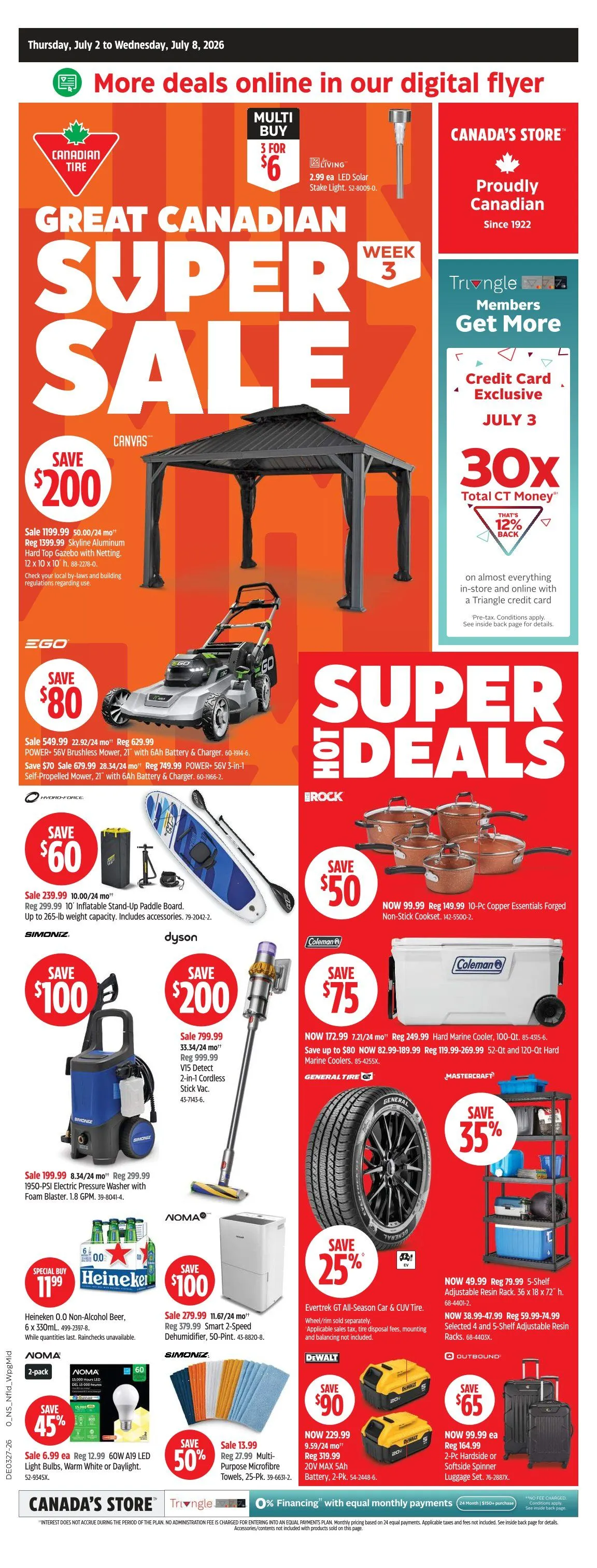 Canadian Tire Sales from July 2 to July 8 2026 - flyer page 1