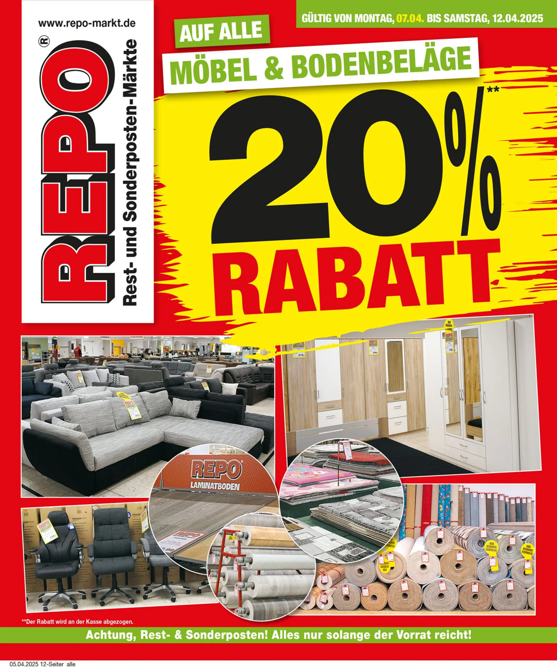 Repo Markt Angebote von 7. April bis 12. April 2025 - Prospekt seite 