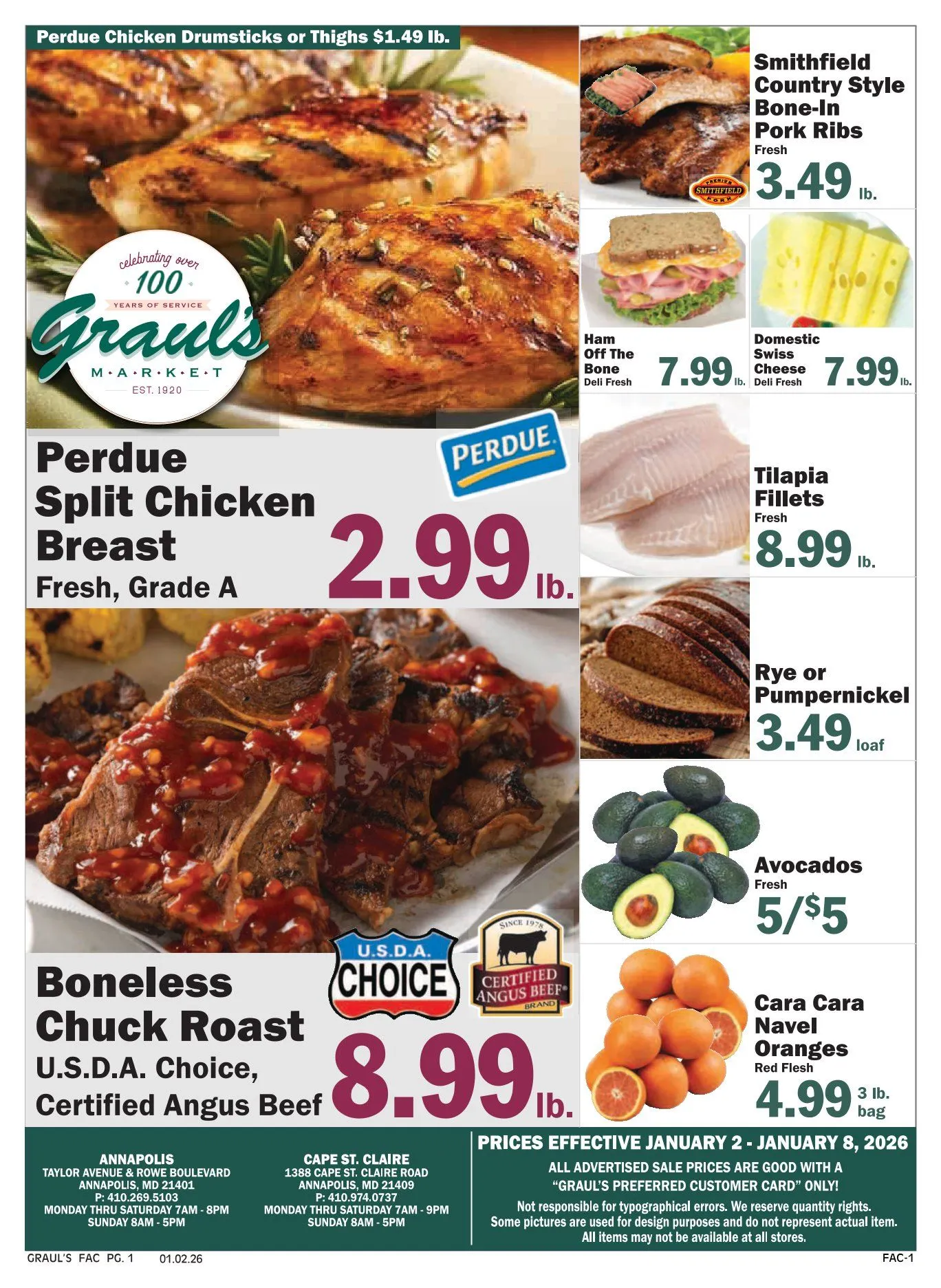 Weekly ad Graul's Market Sales from January 2 to January 8 2026 - Page 