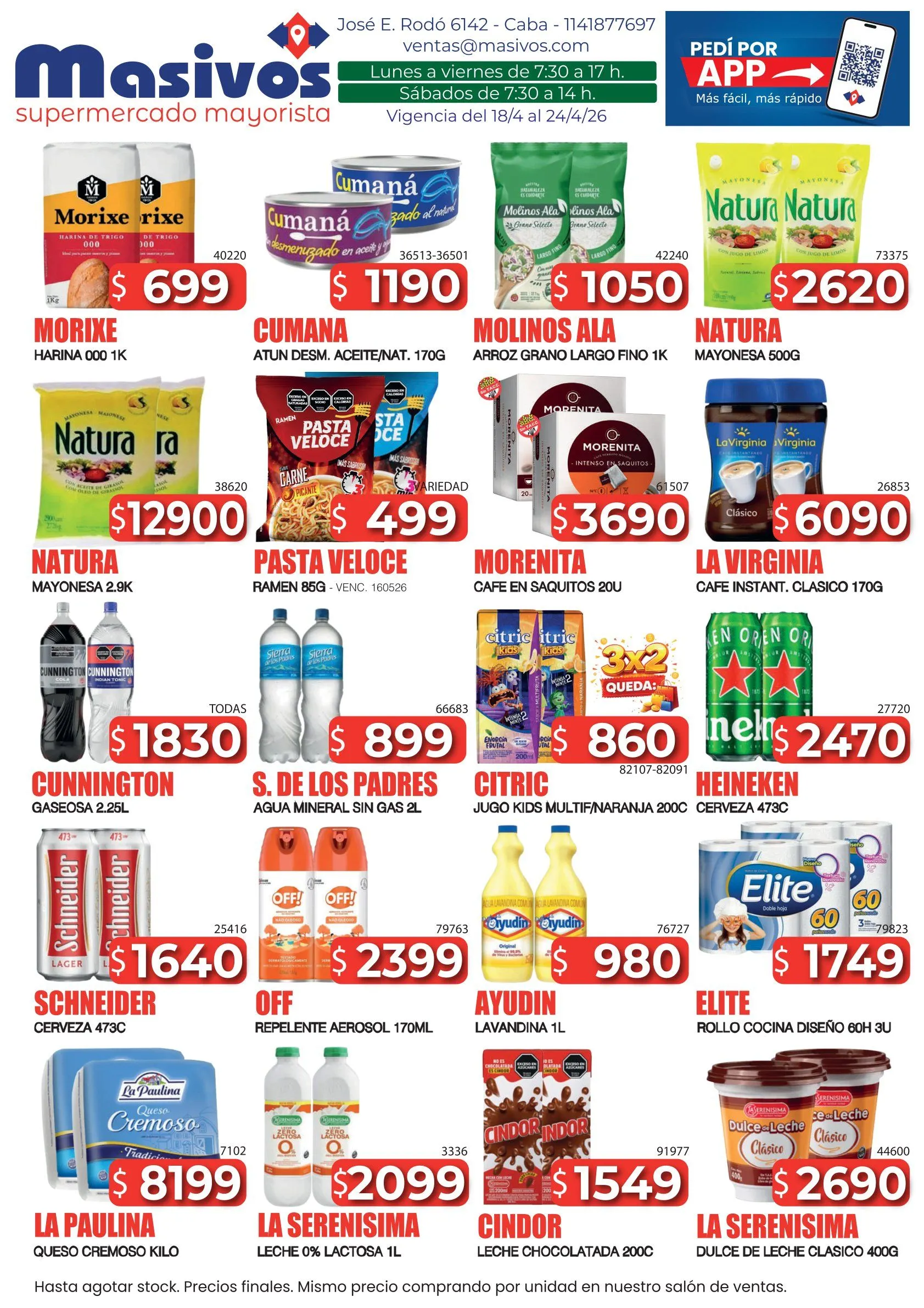 Ofertas de Ofertas Masivos 18 de abril al 24 de abril 2026 - Página 1 del catálogo