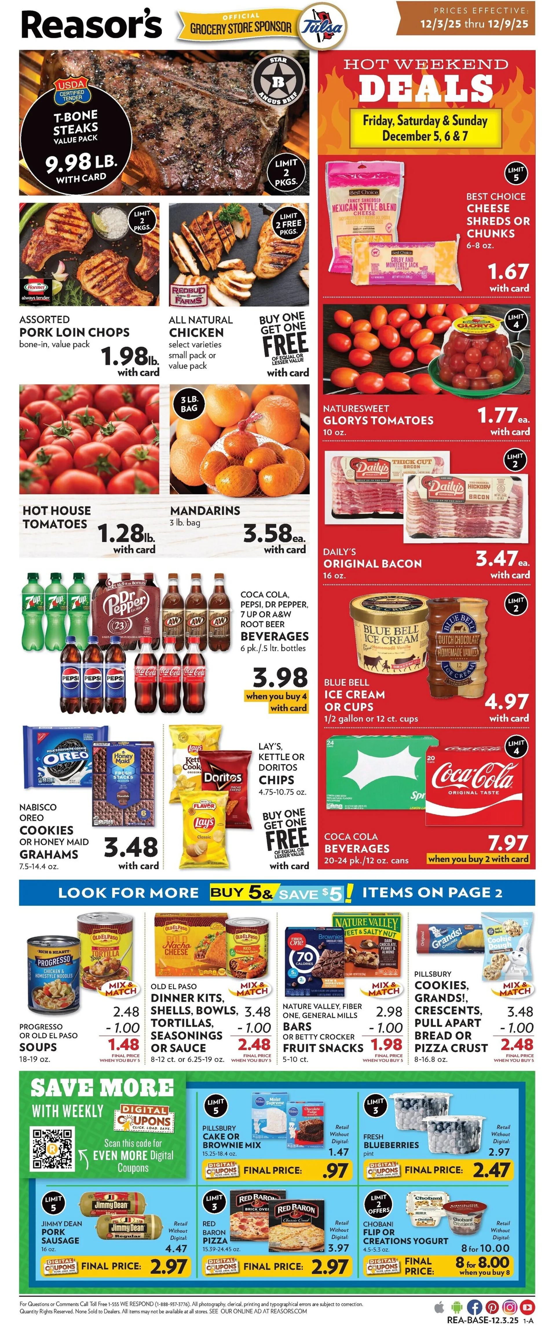 Weekly ad Reasor's Sales from December 3 to December 9 2025 - Page 1