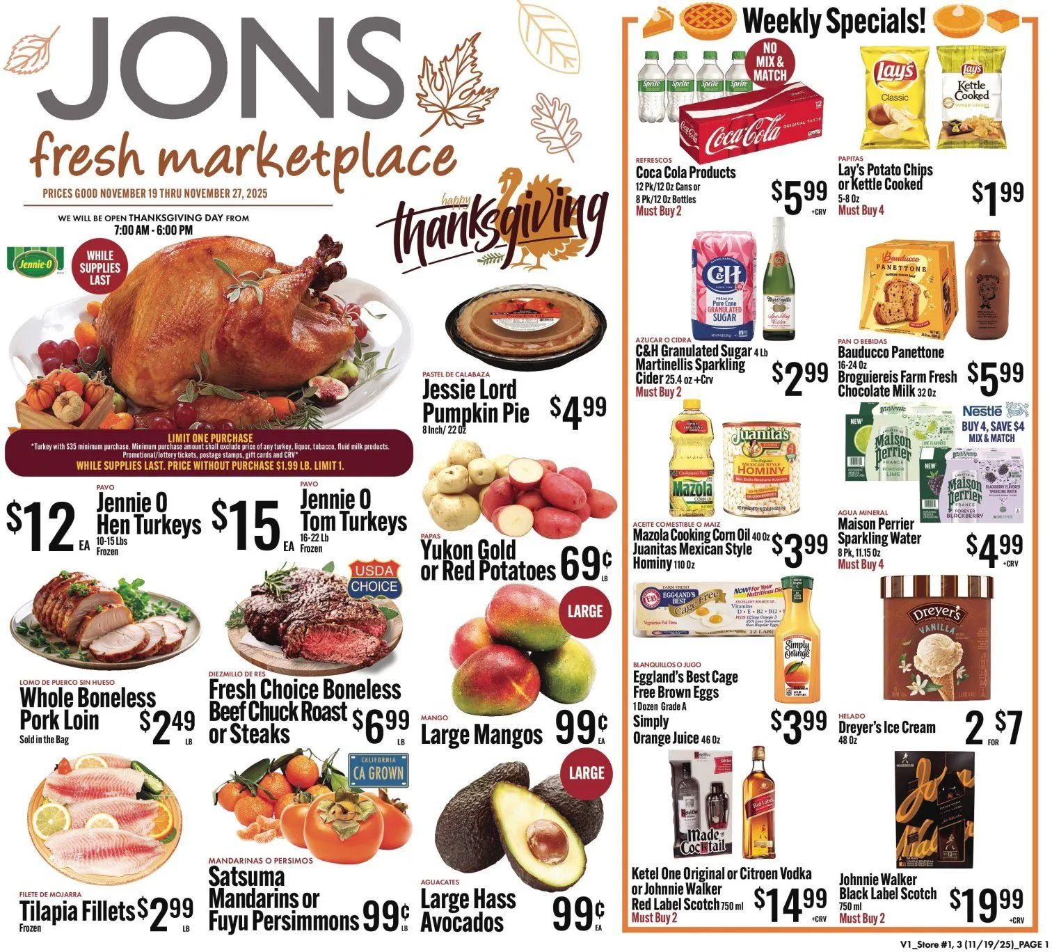 Weekly ad Jons International Sales from November 19 to November 27 2025 - Page 1