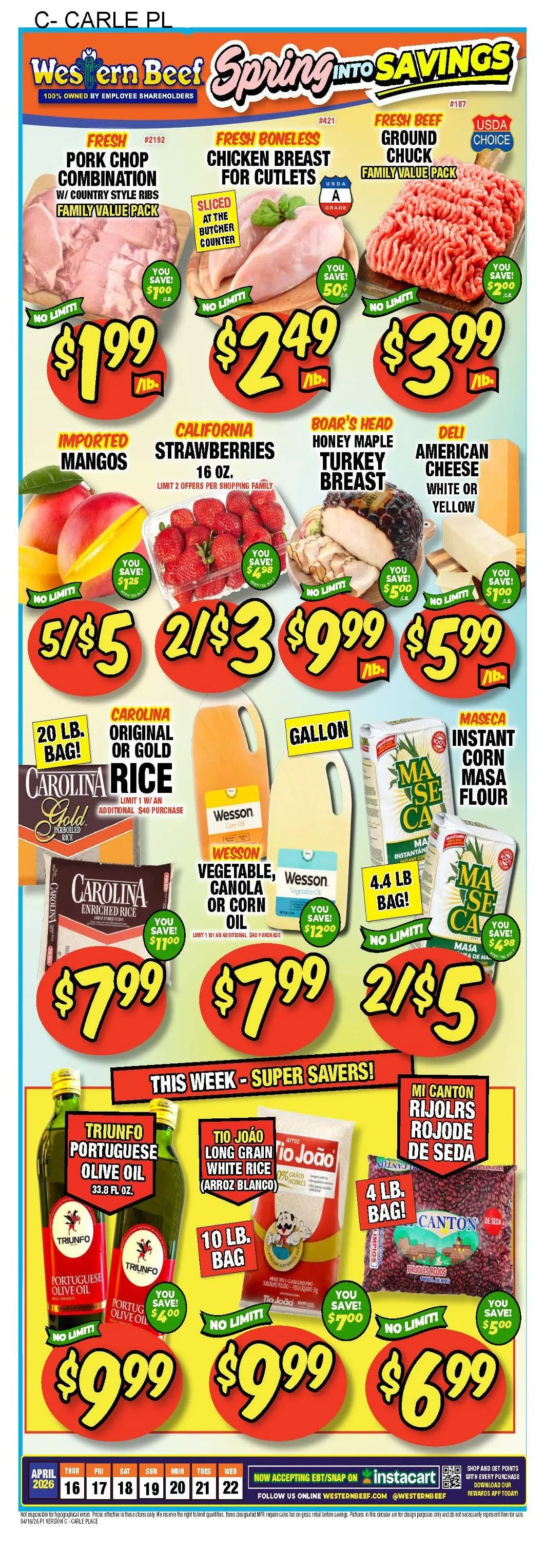 Weekly ad Western Beef Sales from April 16 to April 22 2026 - Page 1