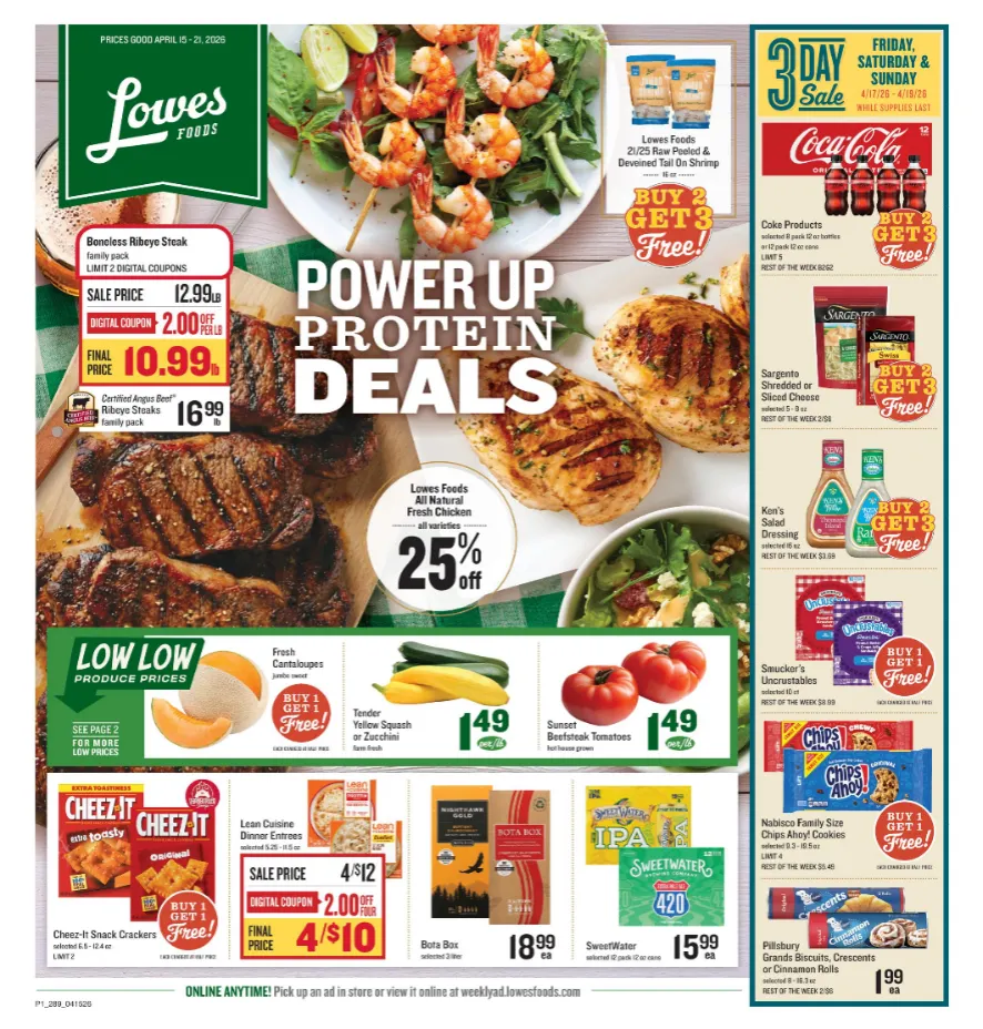 Weekly ad Lowes Foods Sales from April 15 to April 21 2026 - Page