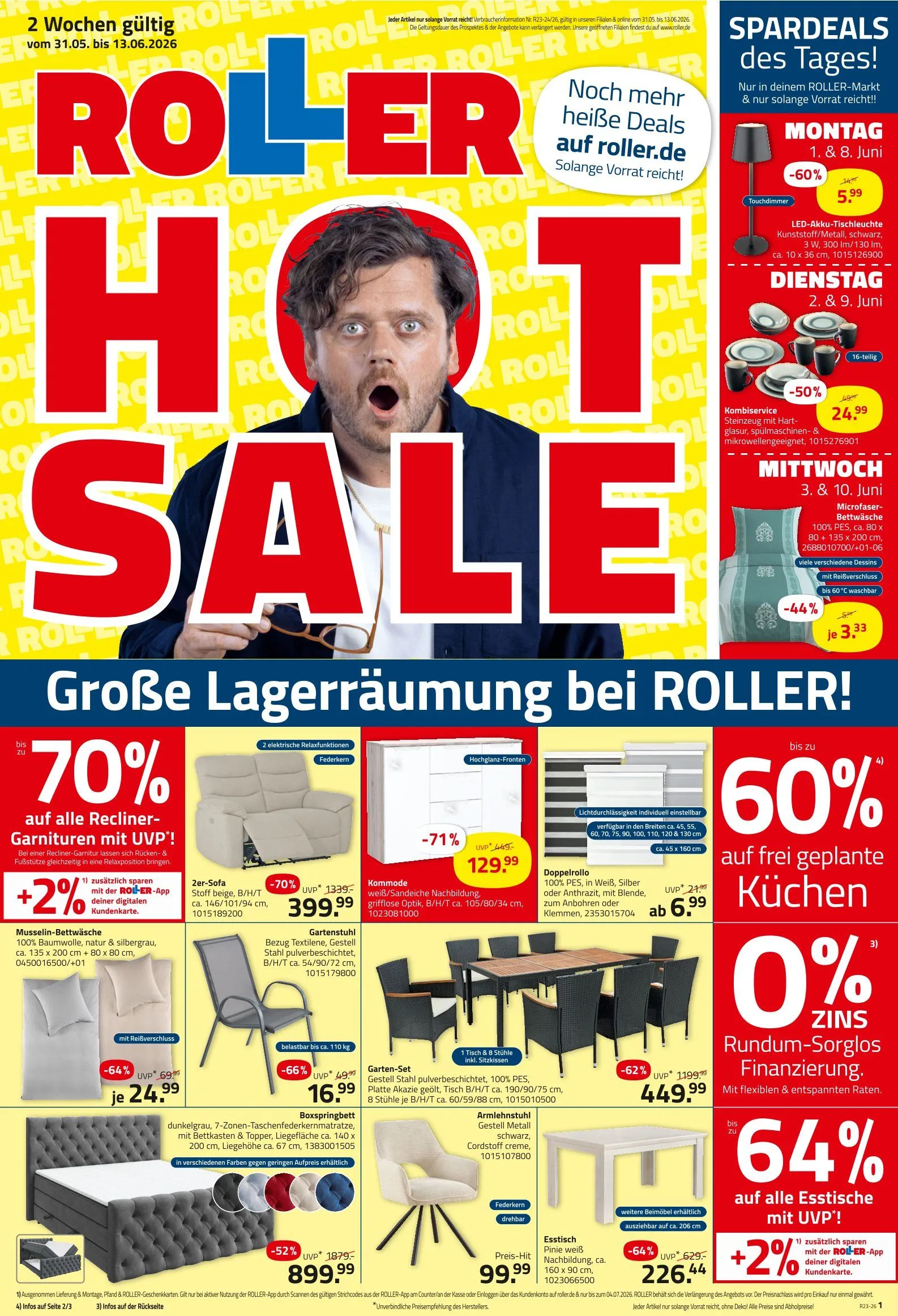  ROLLER Angebote von 31. Mai bis 13. Juni 2026 - Prospekt seite 1