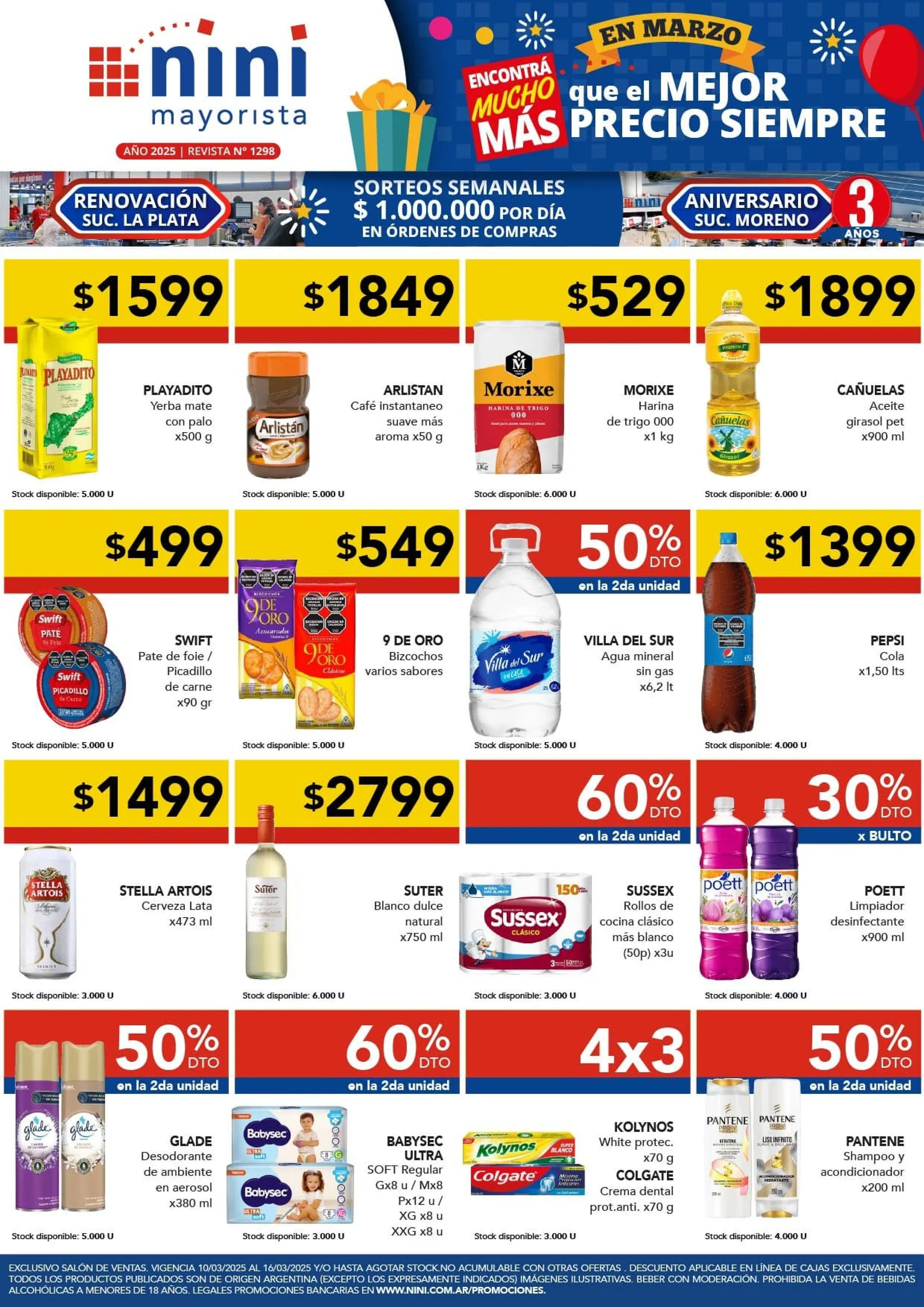 Ofertas de Nini Mayorista 10 de marzo al 16 de marzo 2025 - Página 1 del catálogo