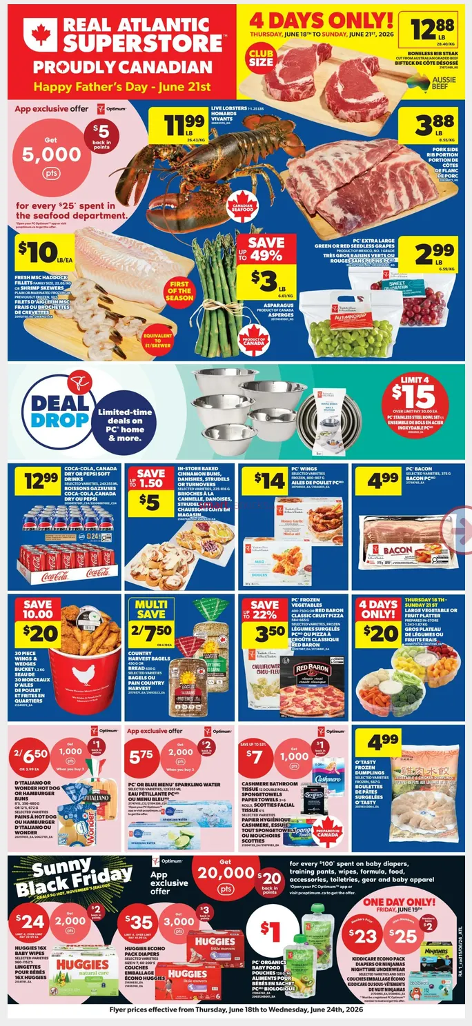 Atlantic Superstore Sales from June 18 to June 24 2026 - flyer page 1